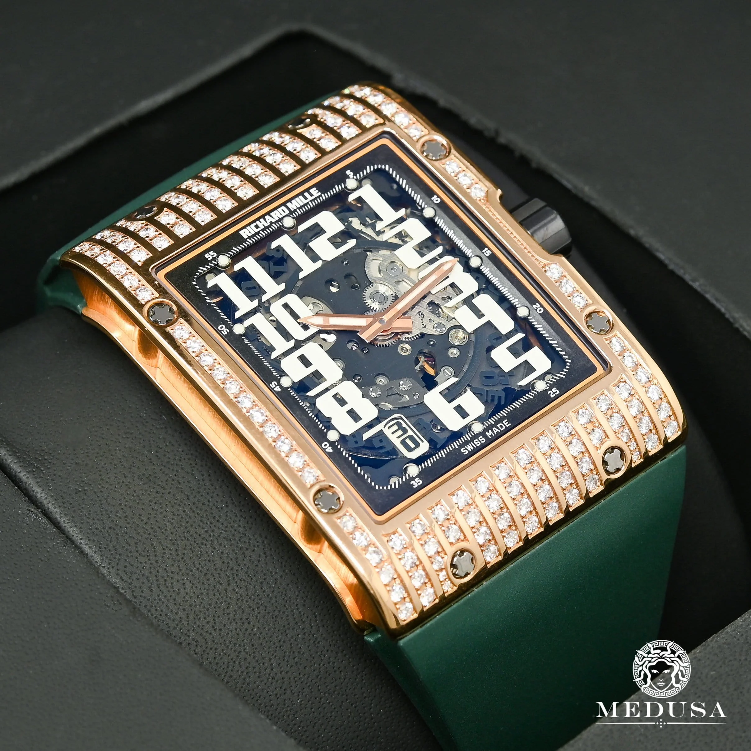 50mm Richard Mille Rose Gold Factory Diamond - RM016 - Image 2