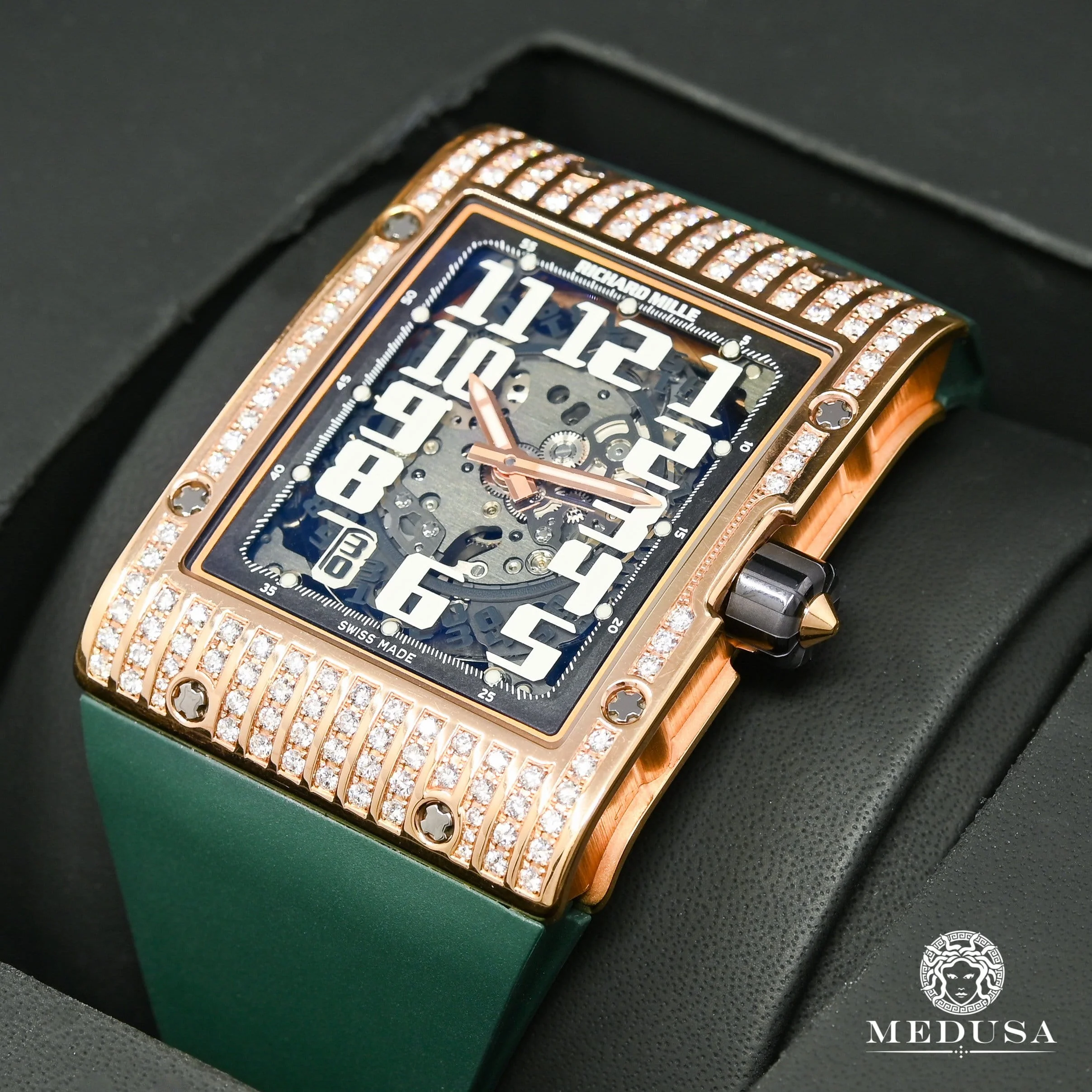 50mm Richard Mille Rose Gold Factory Diamond - RM016 - Image 3