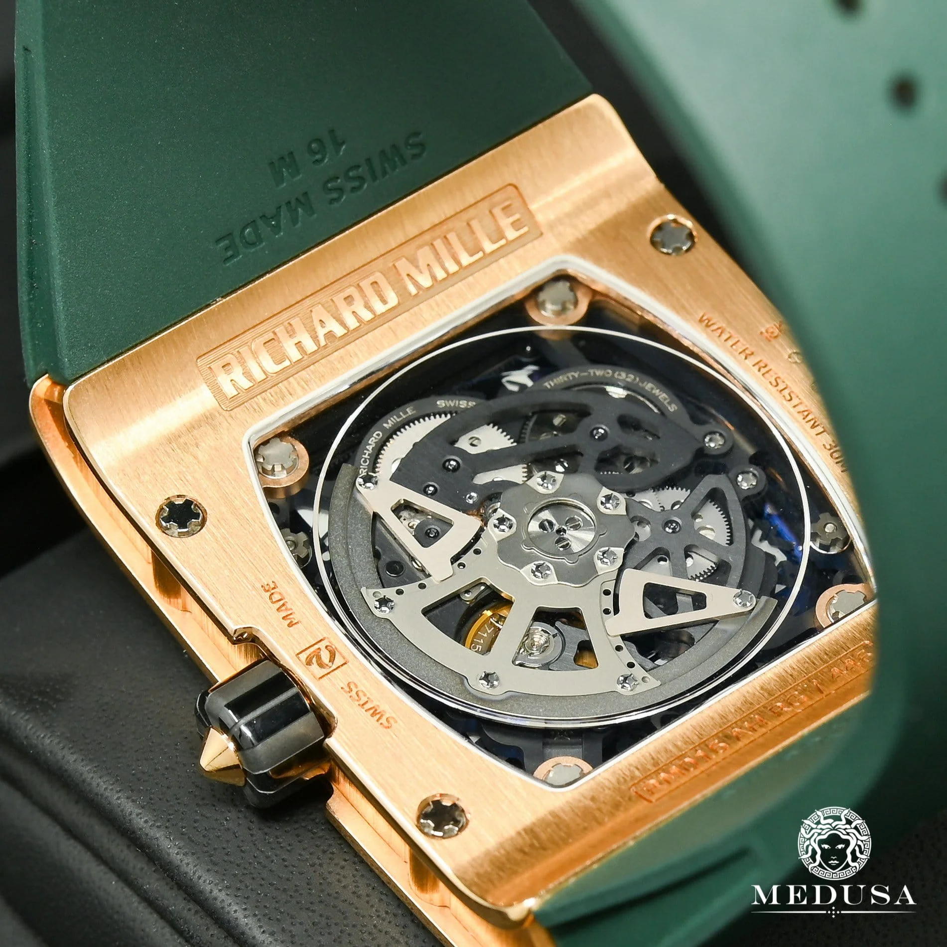 50mm Richard Mille Rose Gold Factory Diamond - RM016 - Image 4