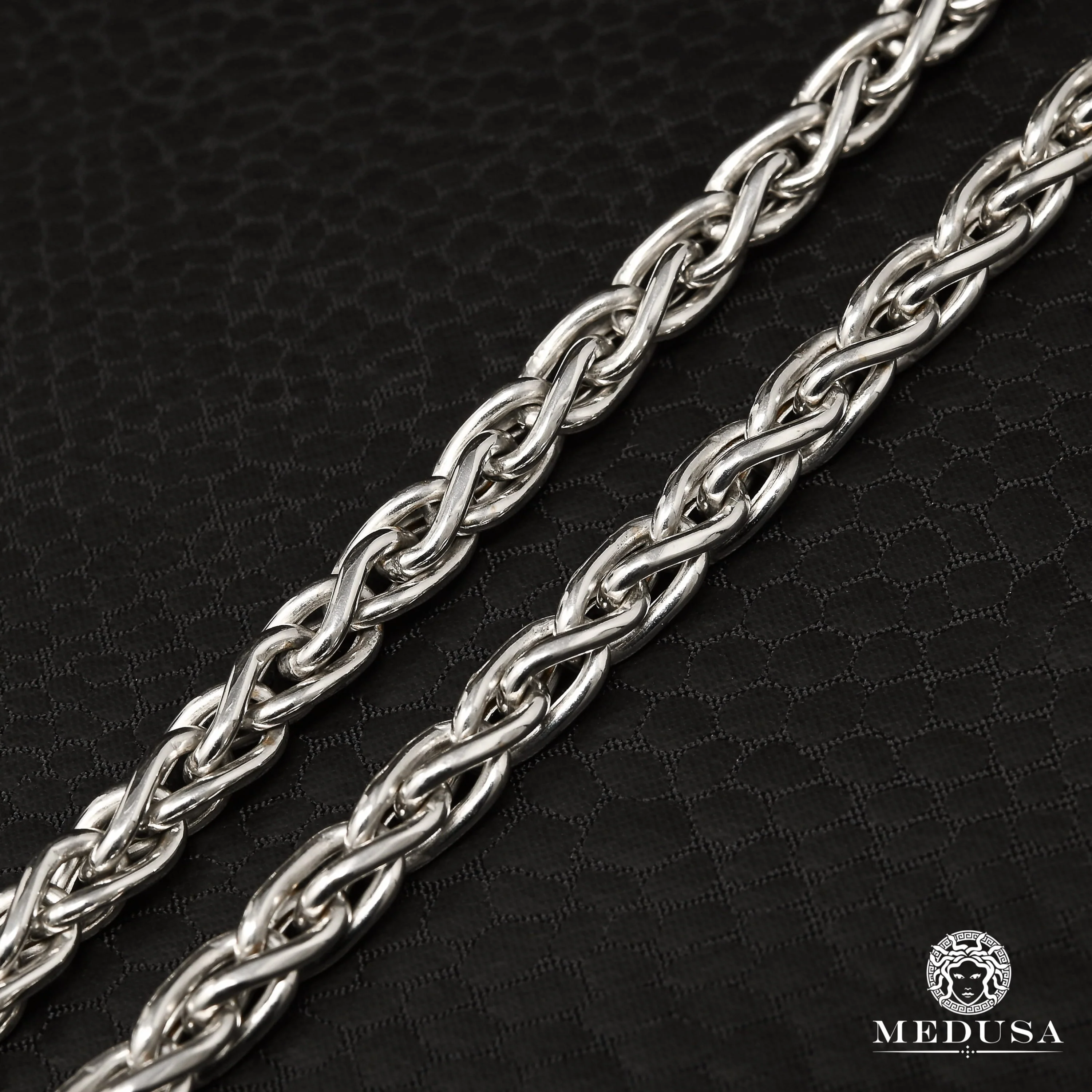 5mm Wheat White Gold - Image 2