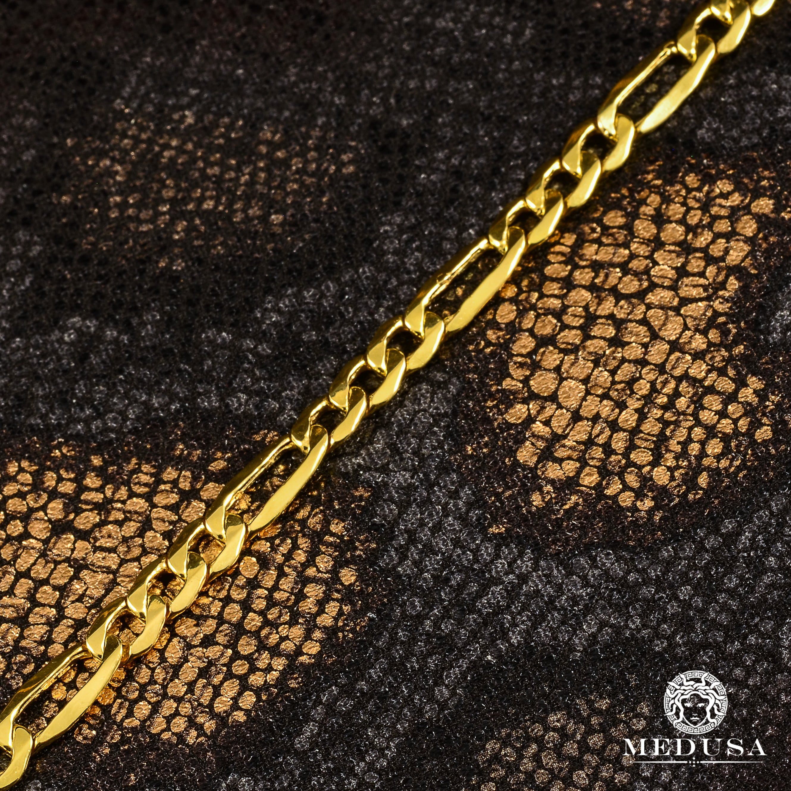 6.5mm Hollow Figaro Bracelet 
