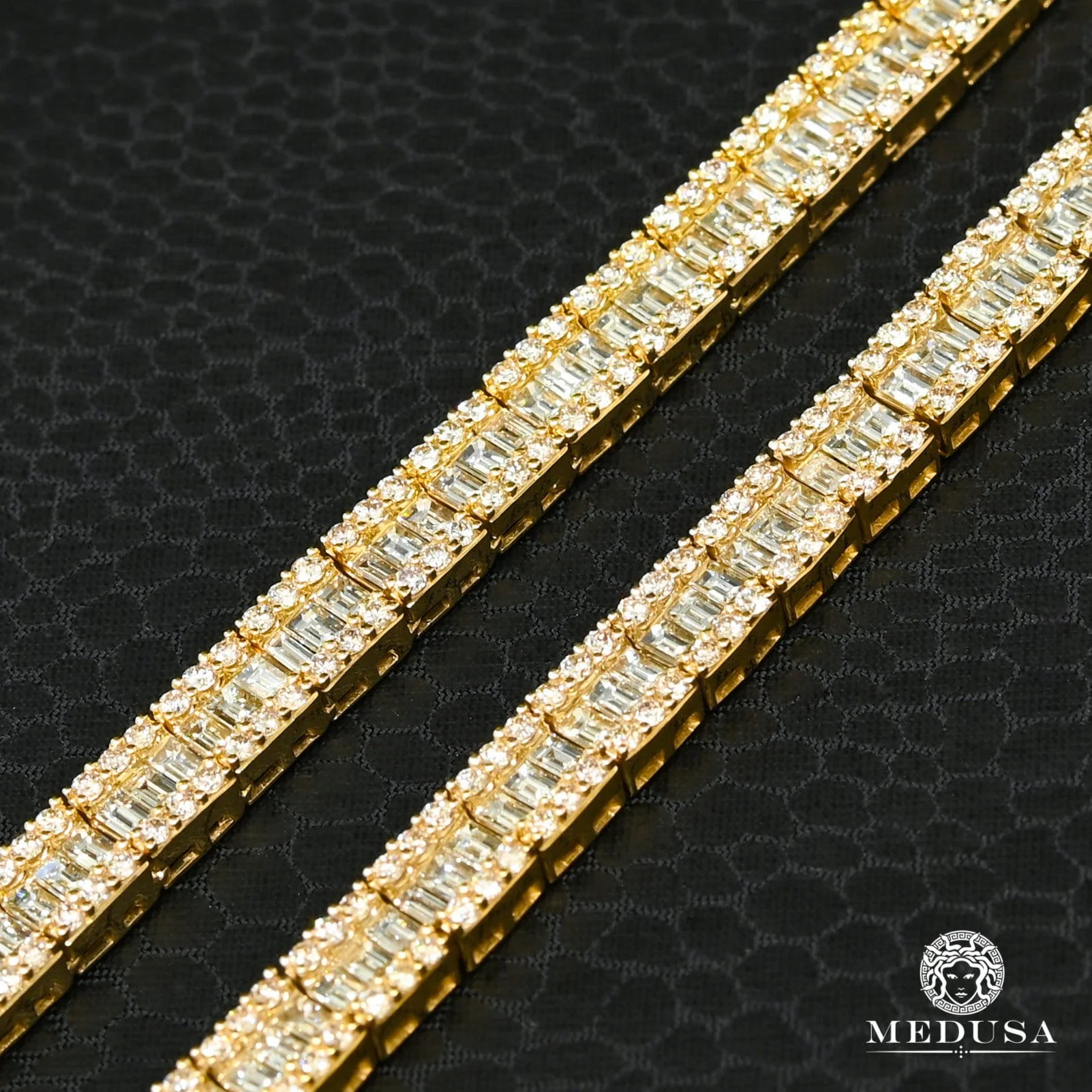 6.5mm Carré Tennis Taille Émeraude - Image 3