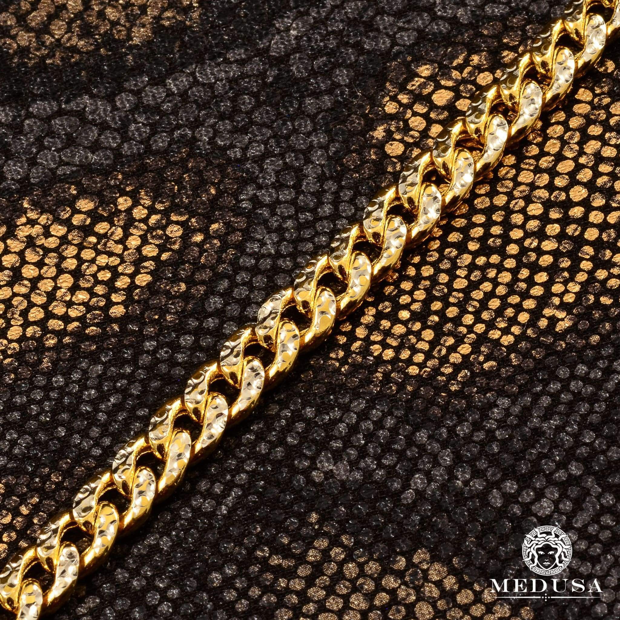 6mm Two-Tone Cuban Link Bracelet