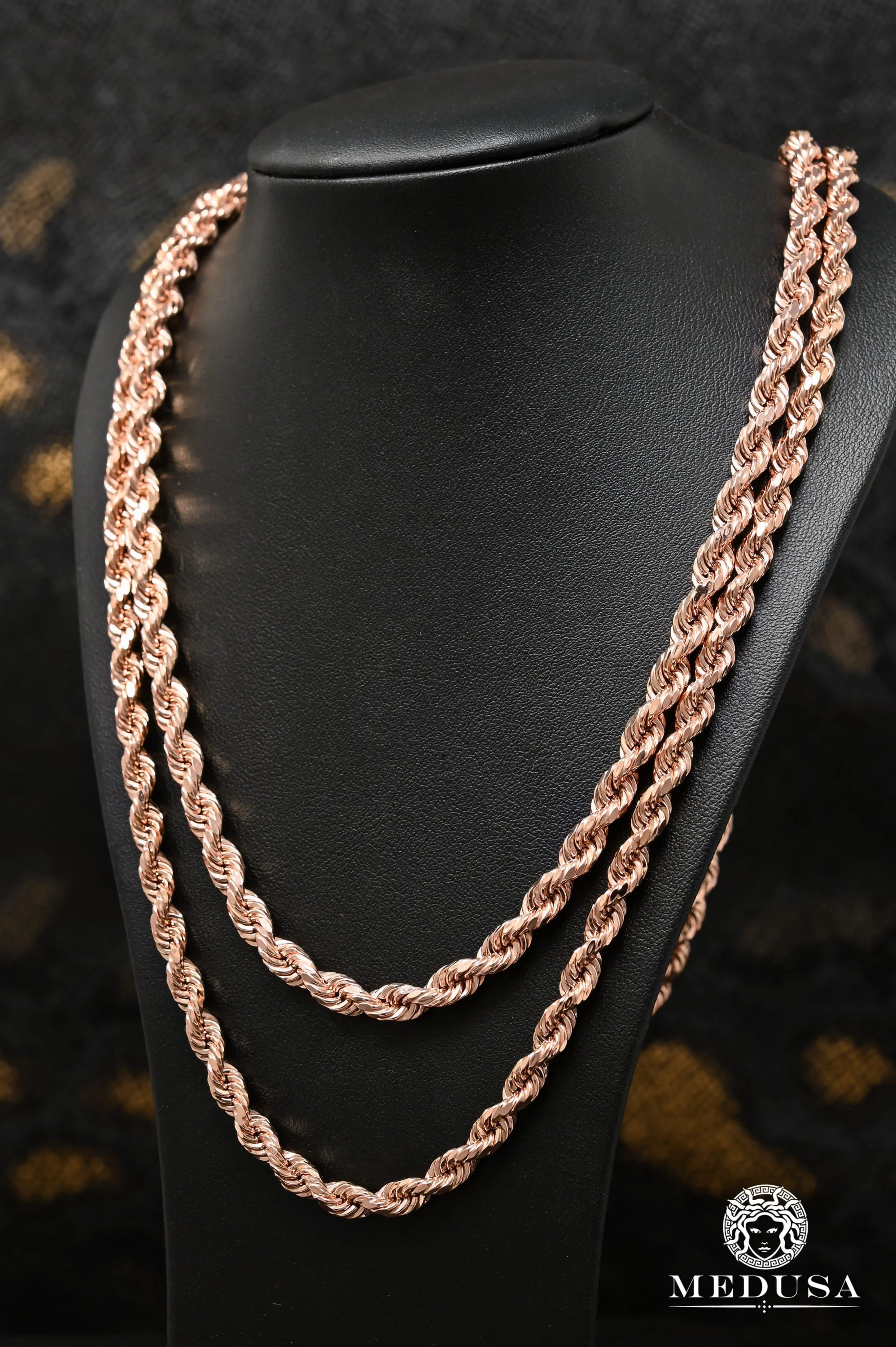 6mm Rope Rose Gold 