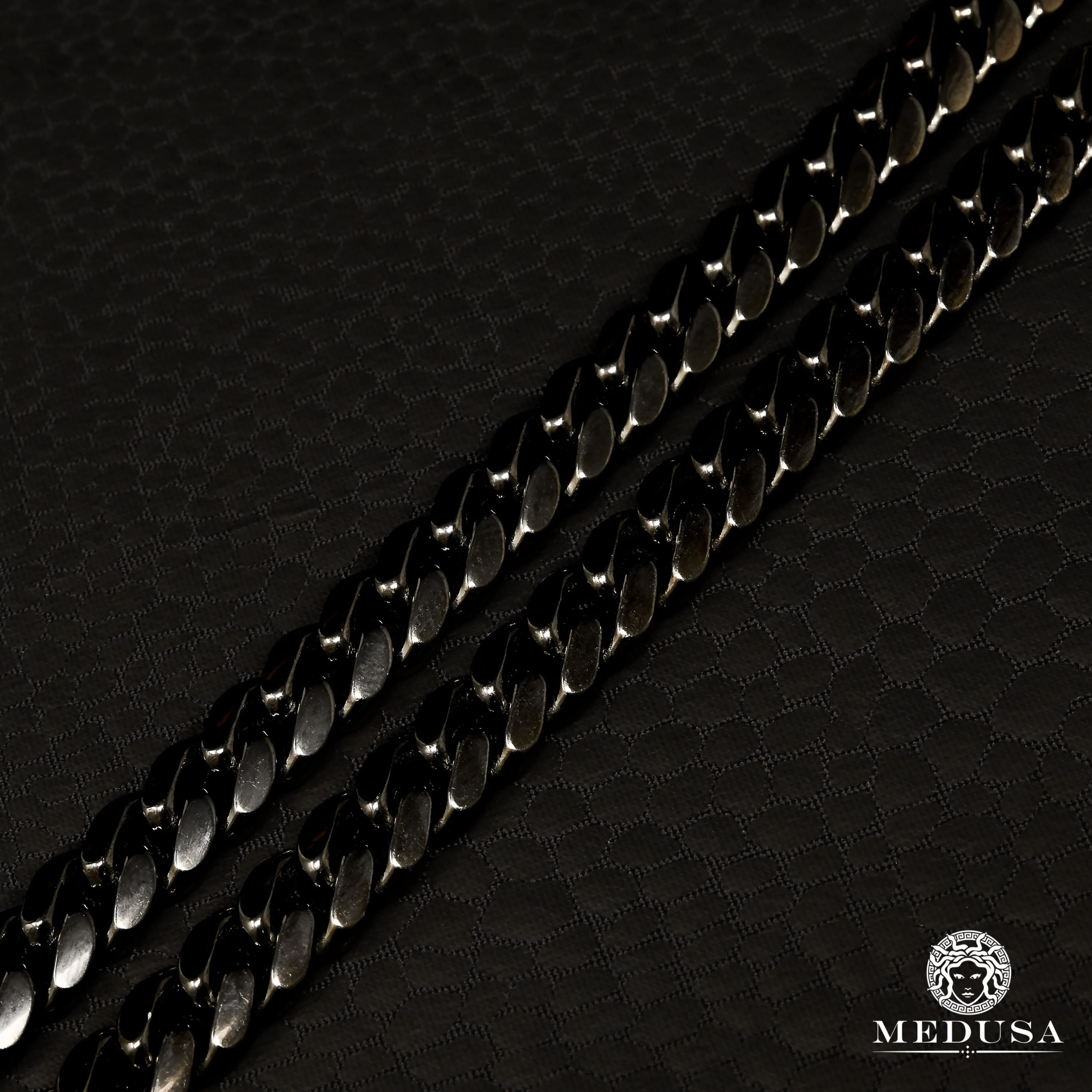 7mm Black 925 Cuban Link - Image 2