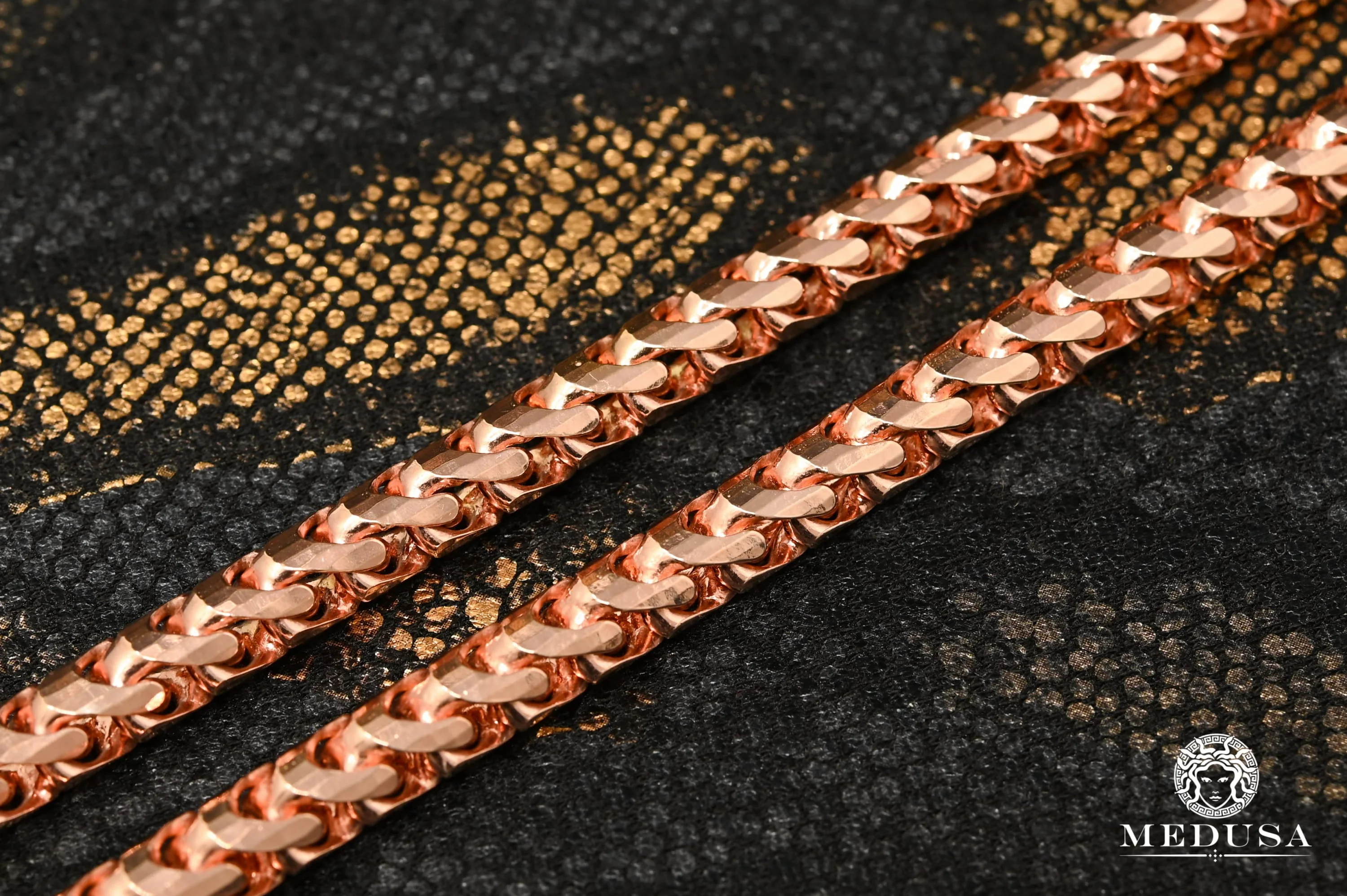 7mm Franco Solid Rose Gold  - Image 3