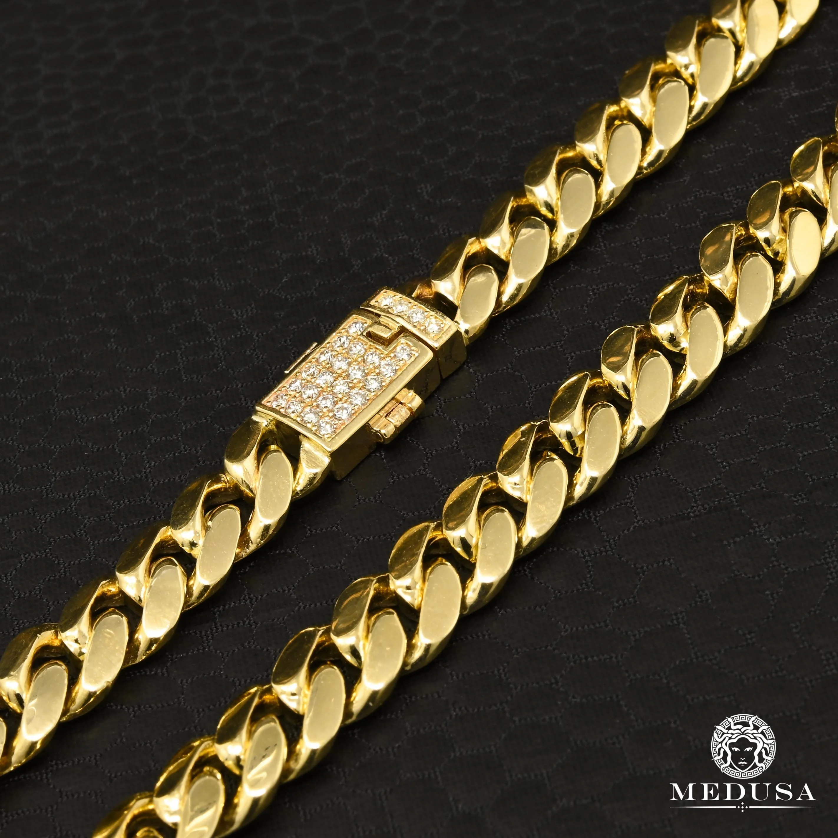 8mm Cuban Solid Diamond Lock  - Image 2