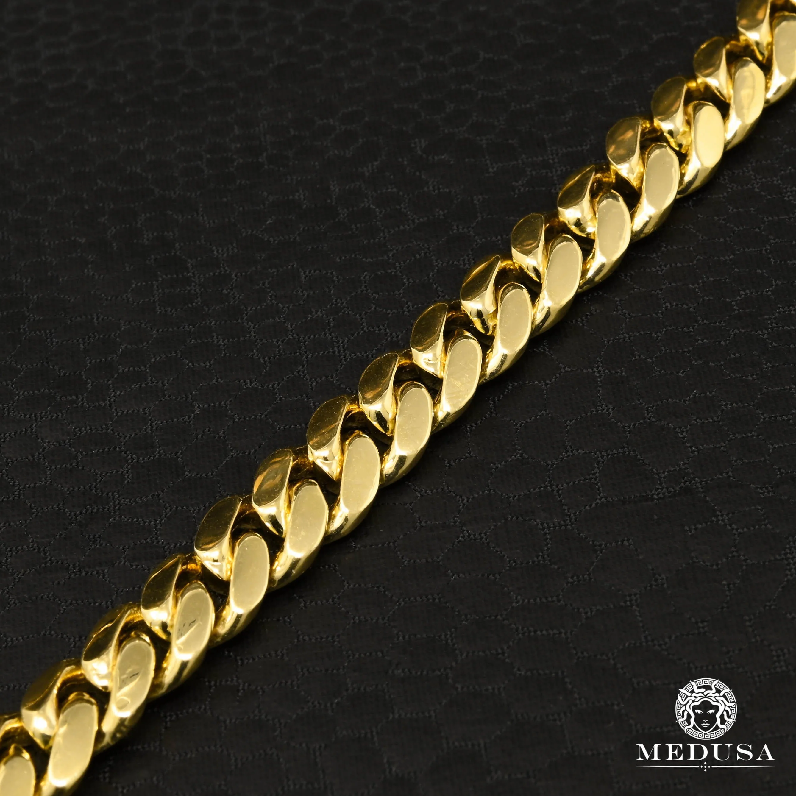 8mm Cuban Bracelet Solid Diamond Lock - Image 2