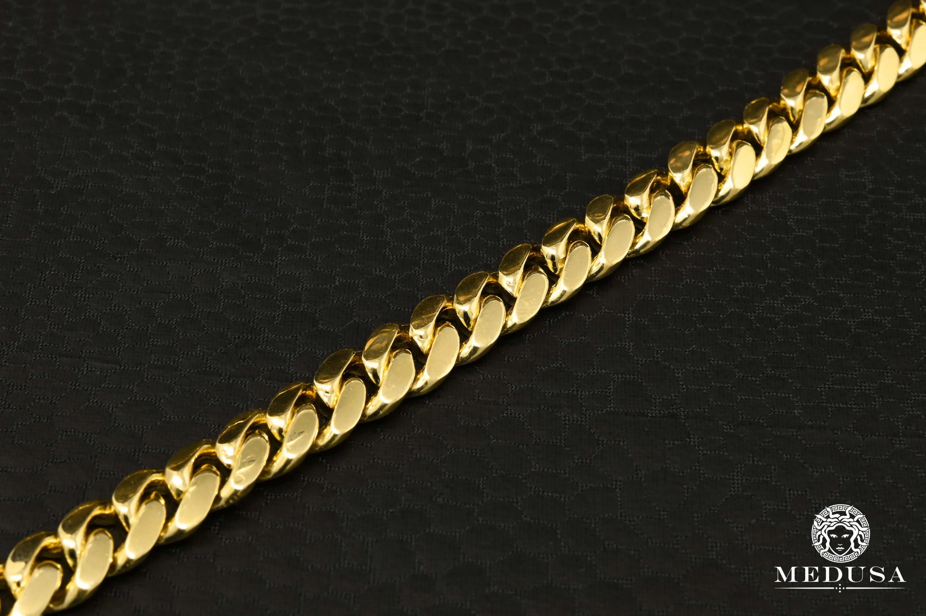 8mm Cuban Bracelet Solid Diamond Lock - Image 4