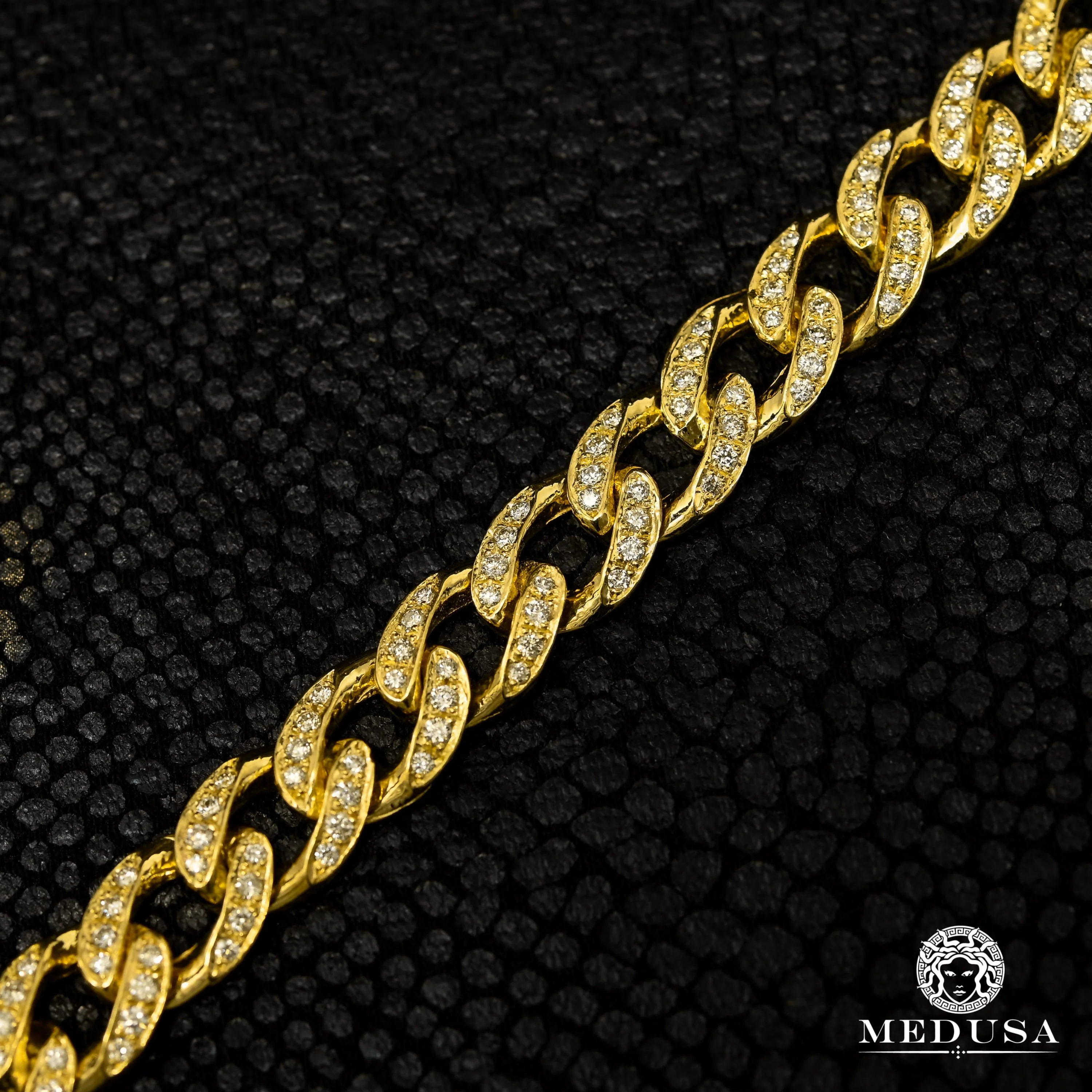 8mm Diamond Curb Bracelet  - Image 2