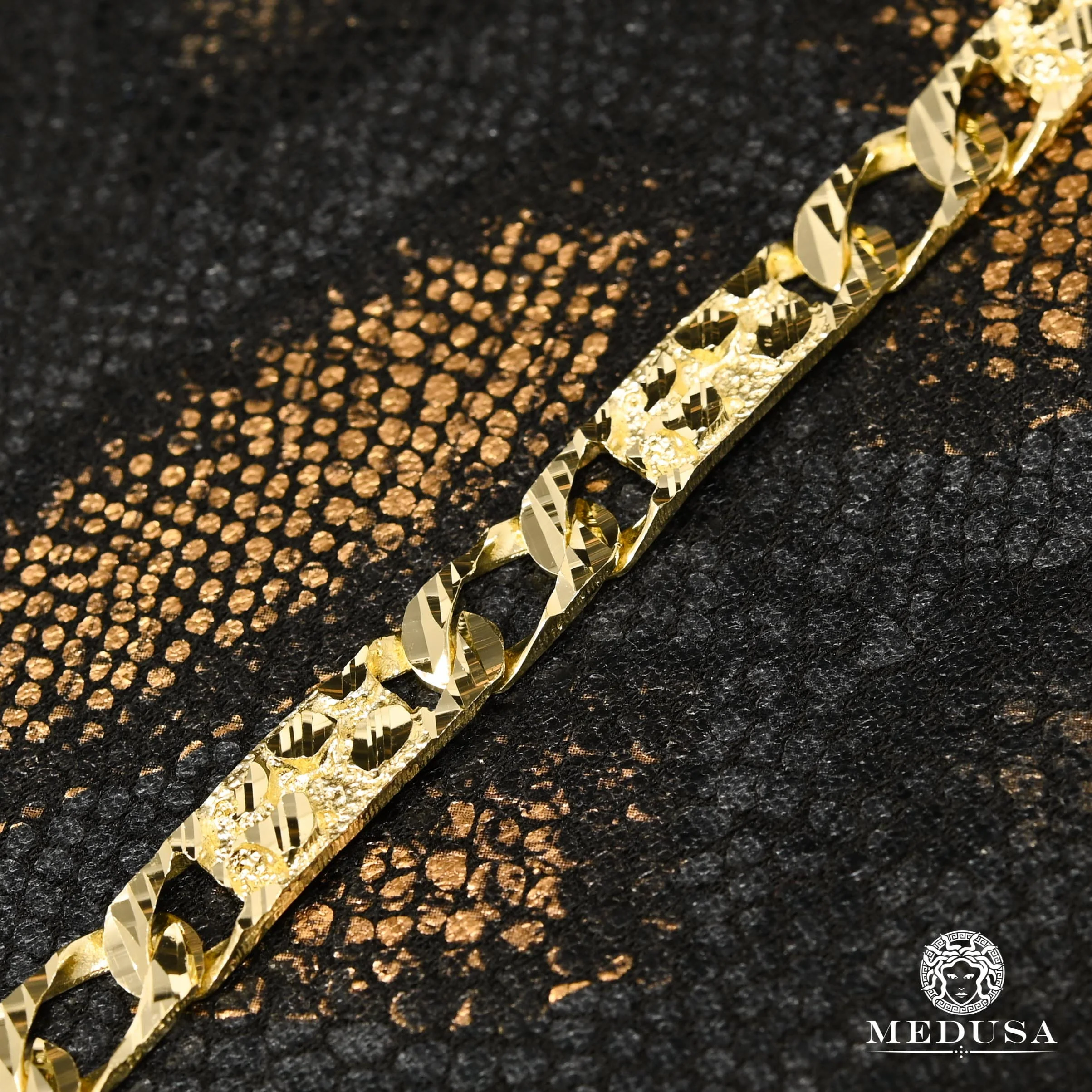 8mm Meshy M-Nugget Bracelet