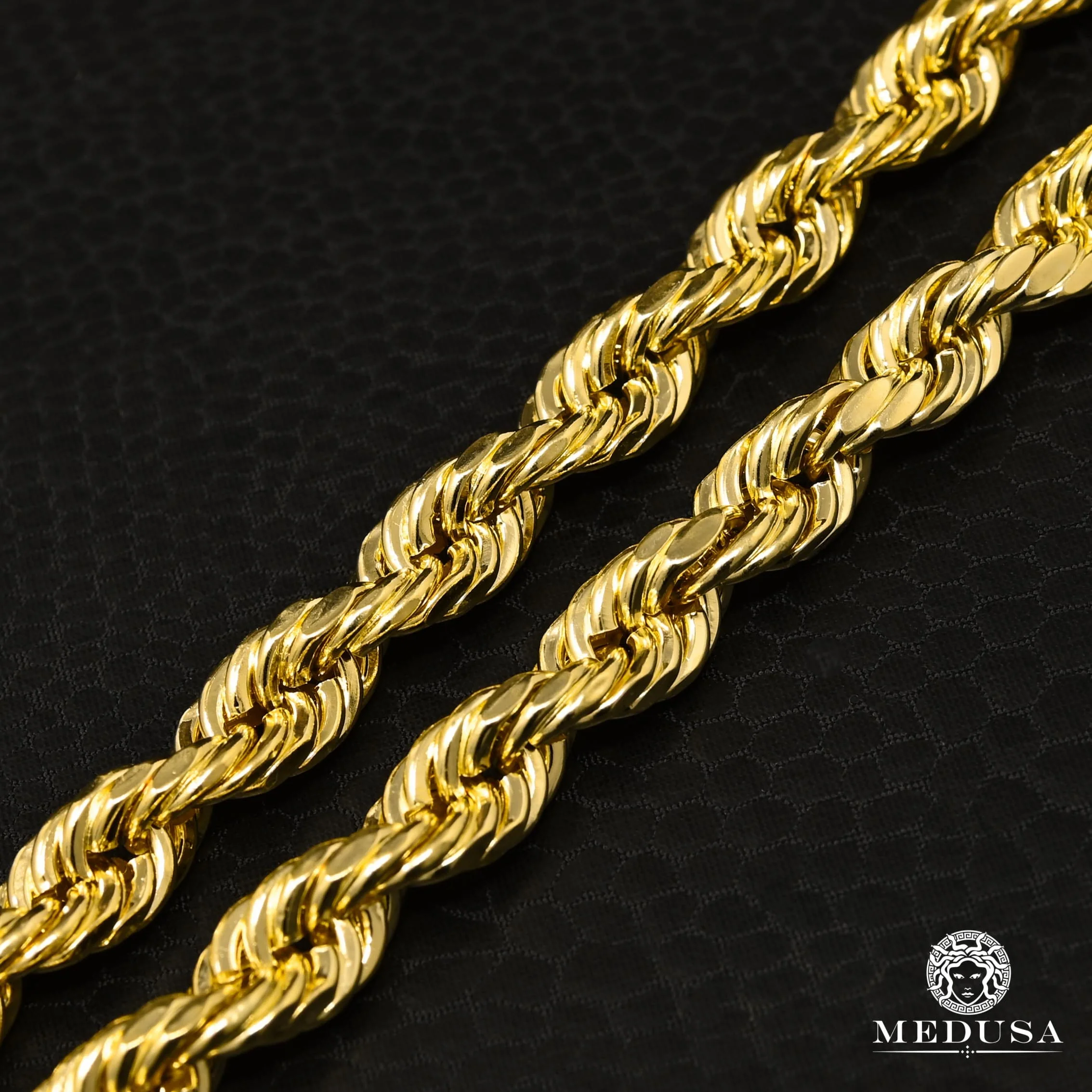 8mm Rope Bracelet Diamond Cut