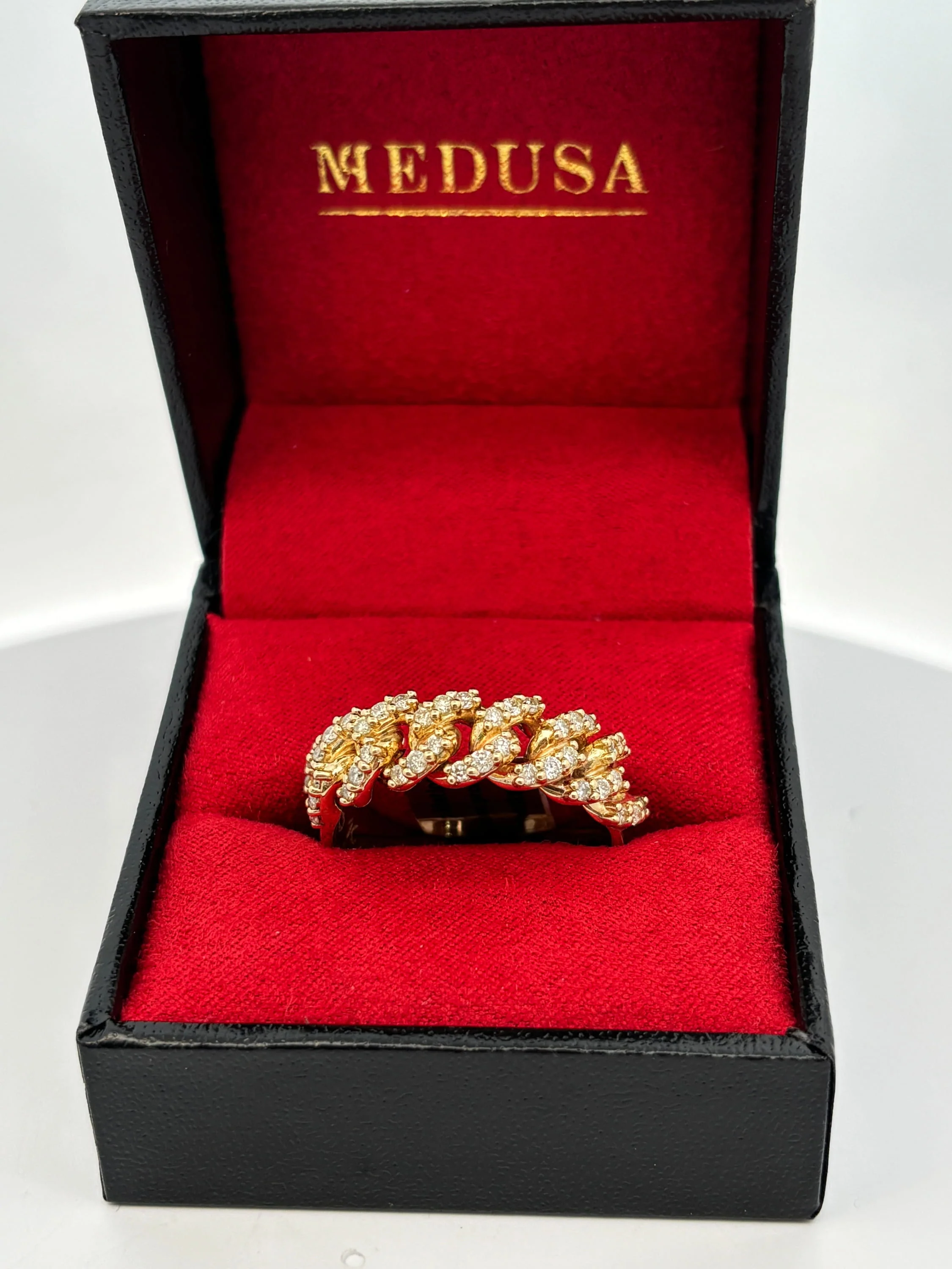 Bague cuban prong diamant