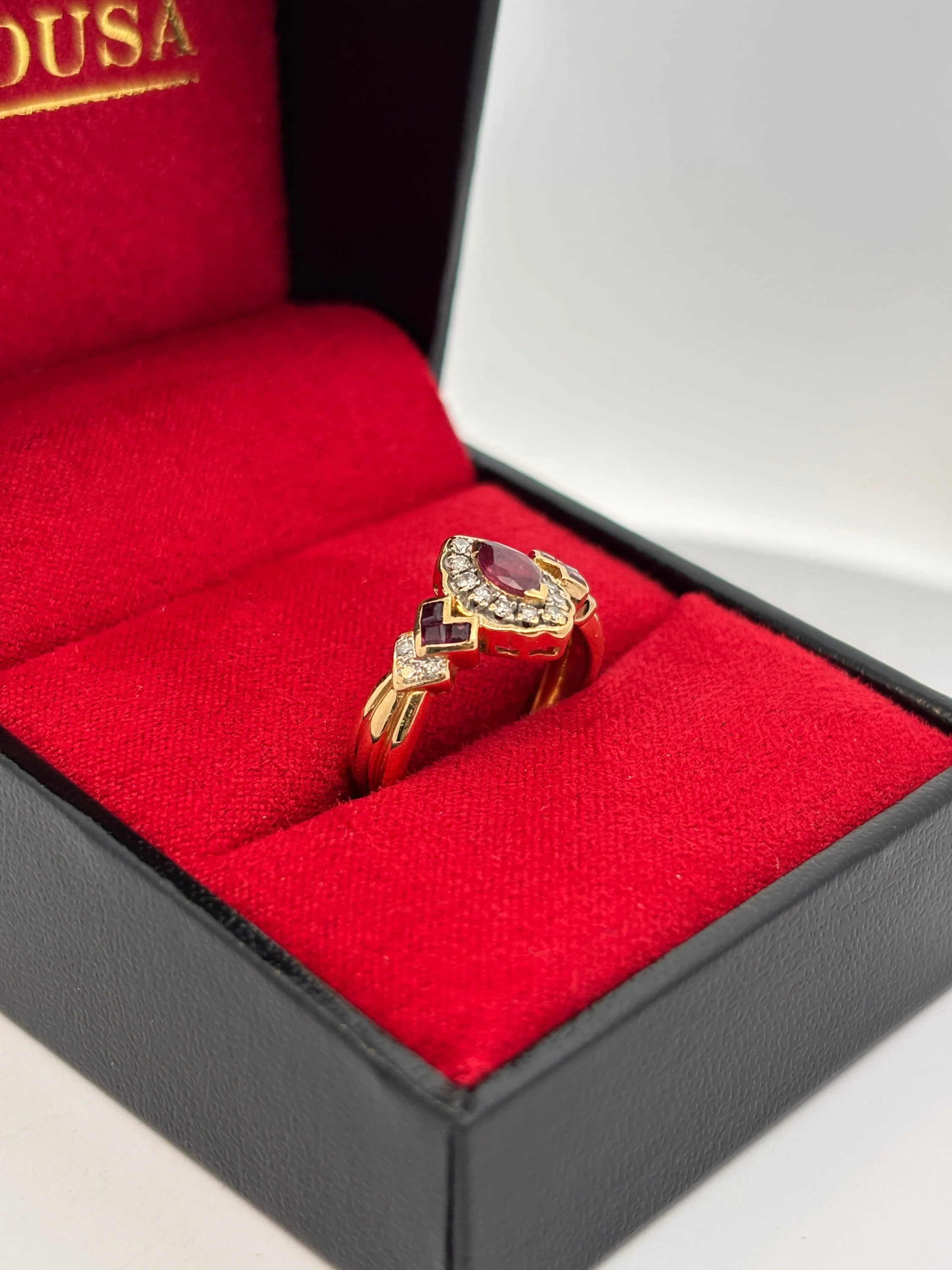 Bague diamant et rubis - Image 2