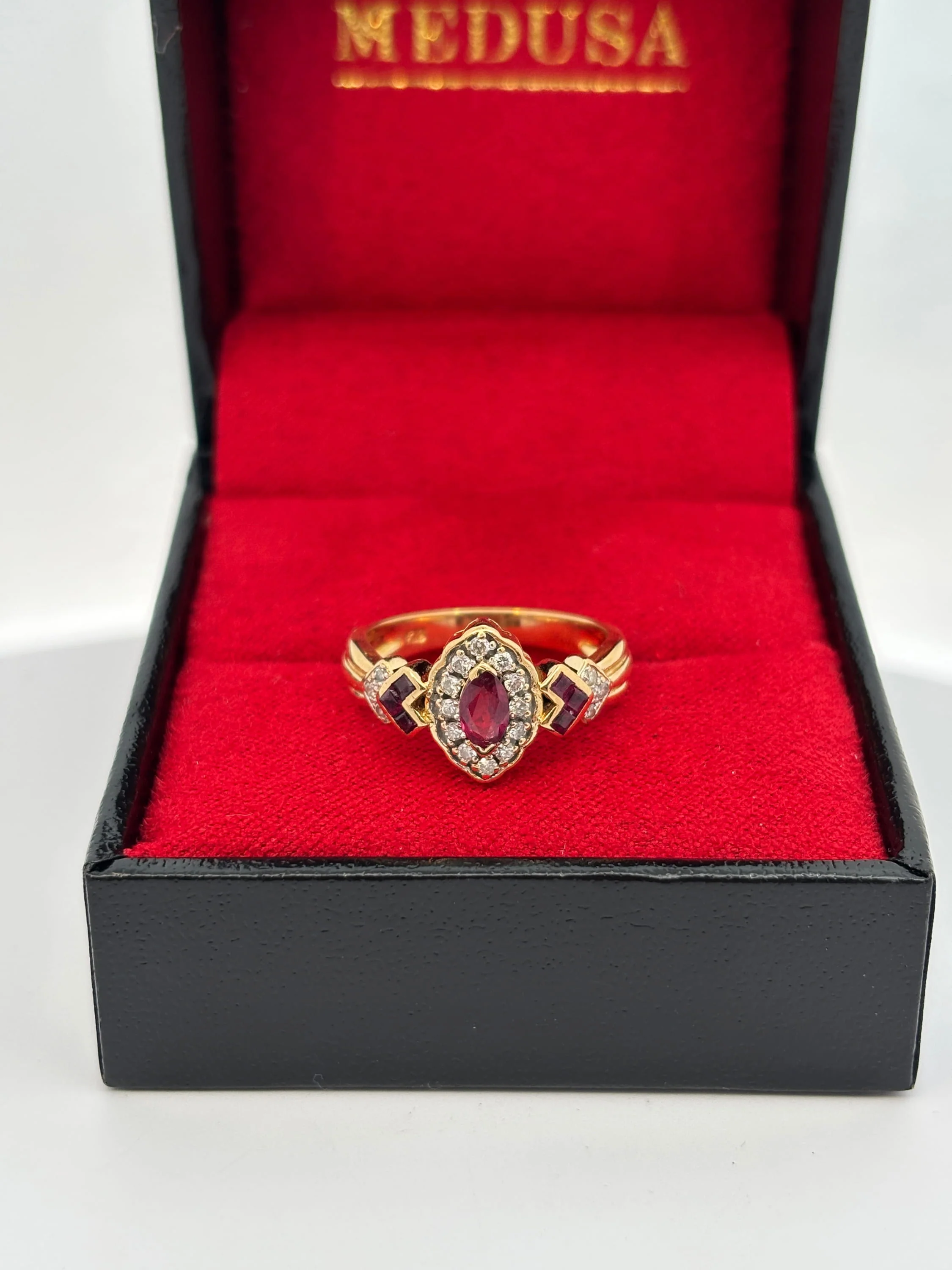 Bague diamant et rubis - Image 3