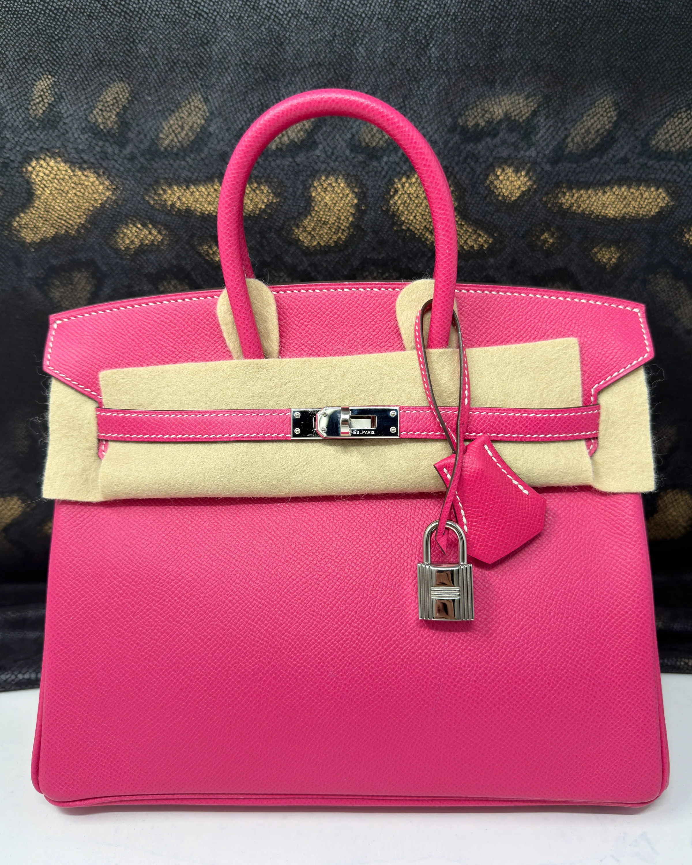 Birkin 25 Epsom Rose Tyrien Palladium Hardware