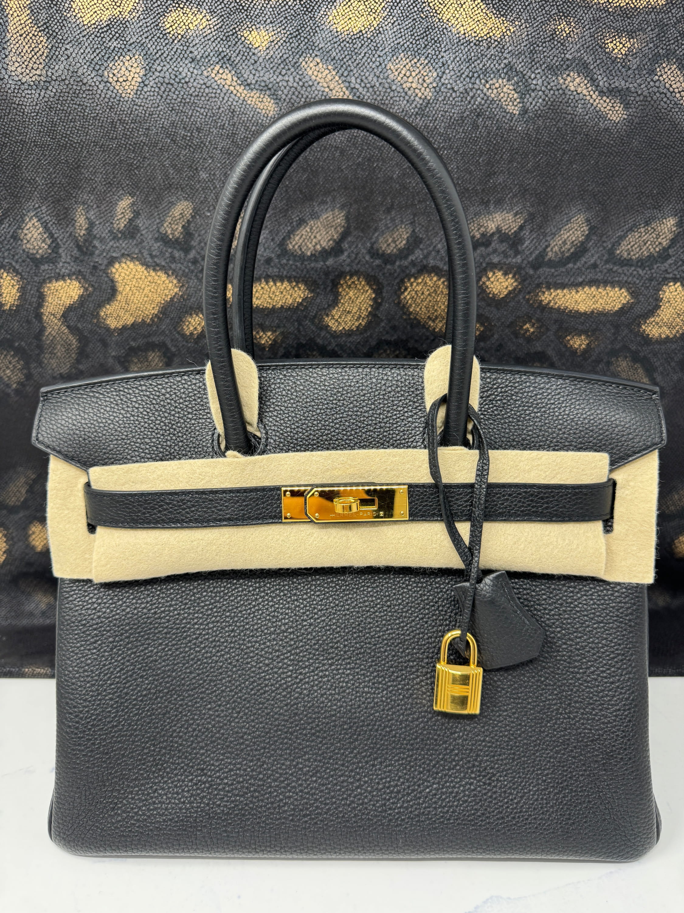 Birkin 30 Togo Black Gold Hardware