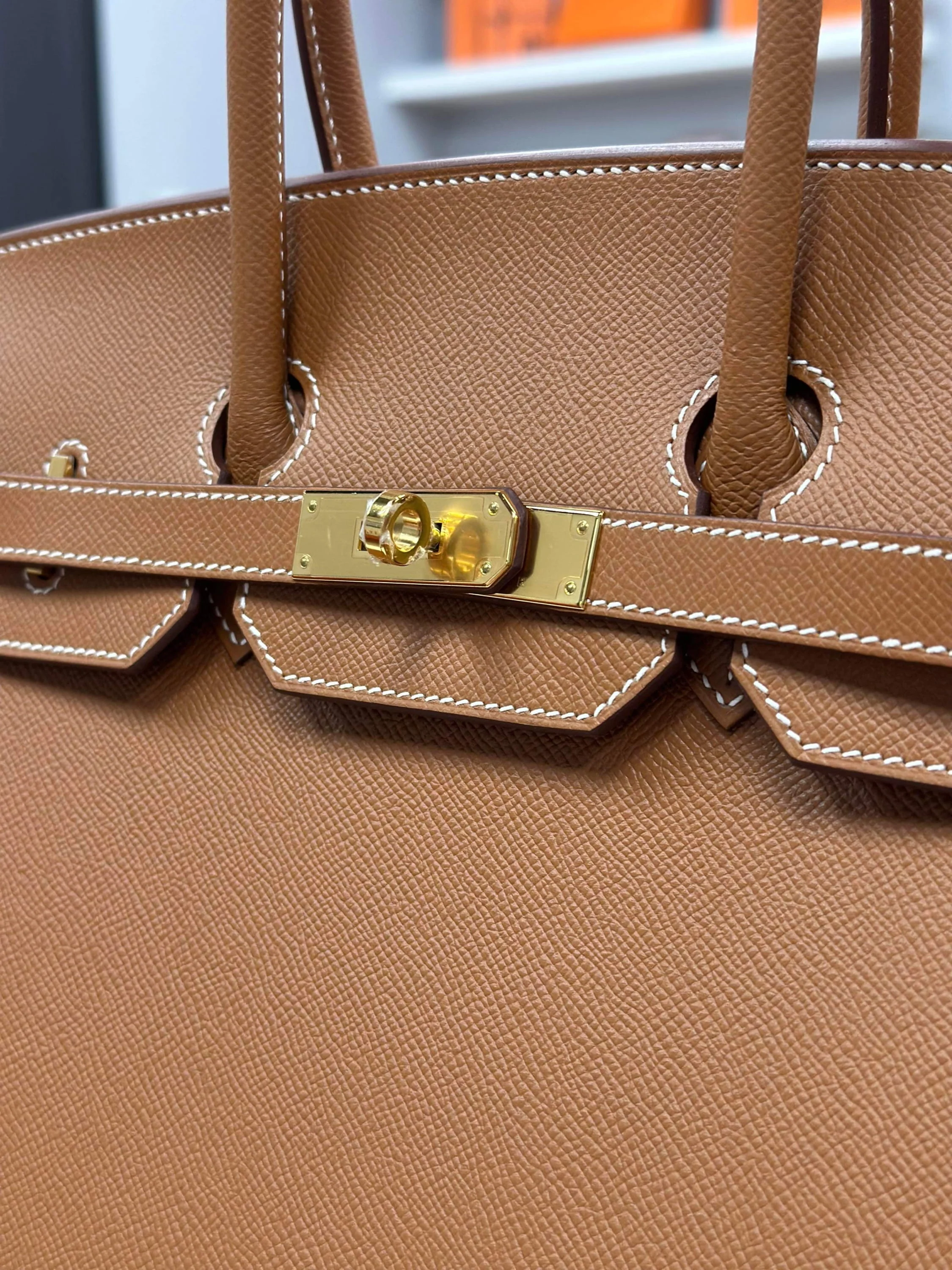 Birkin 35 Gold Epsom Gold Hardware - BRAND NEW - Image 4