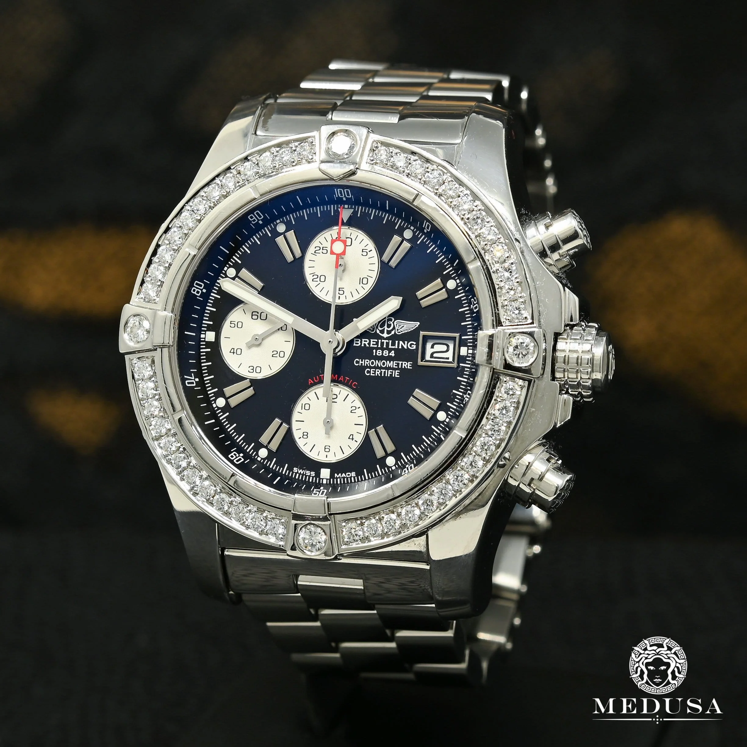 Breitling Super Avenger - Iced Bezel