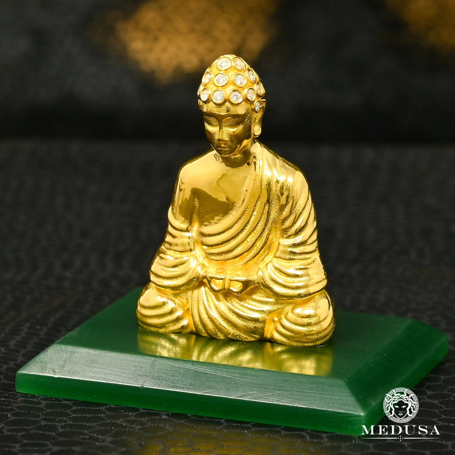 24K & Diamond Buddha Statue