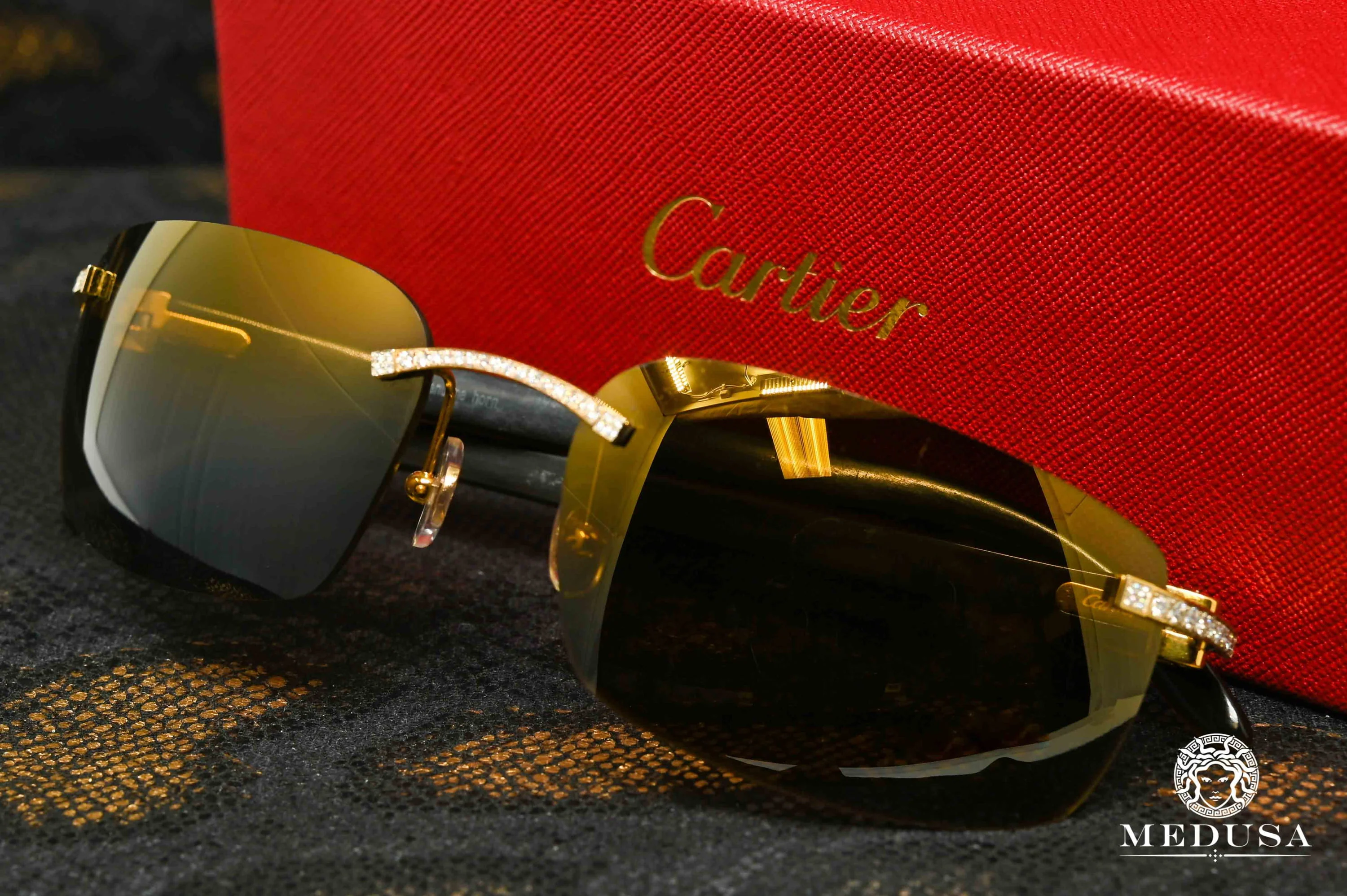 Cartier C Décor | Gold & Wood - Image 3