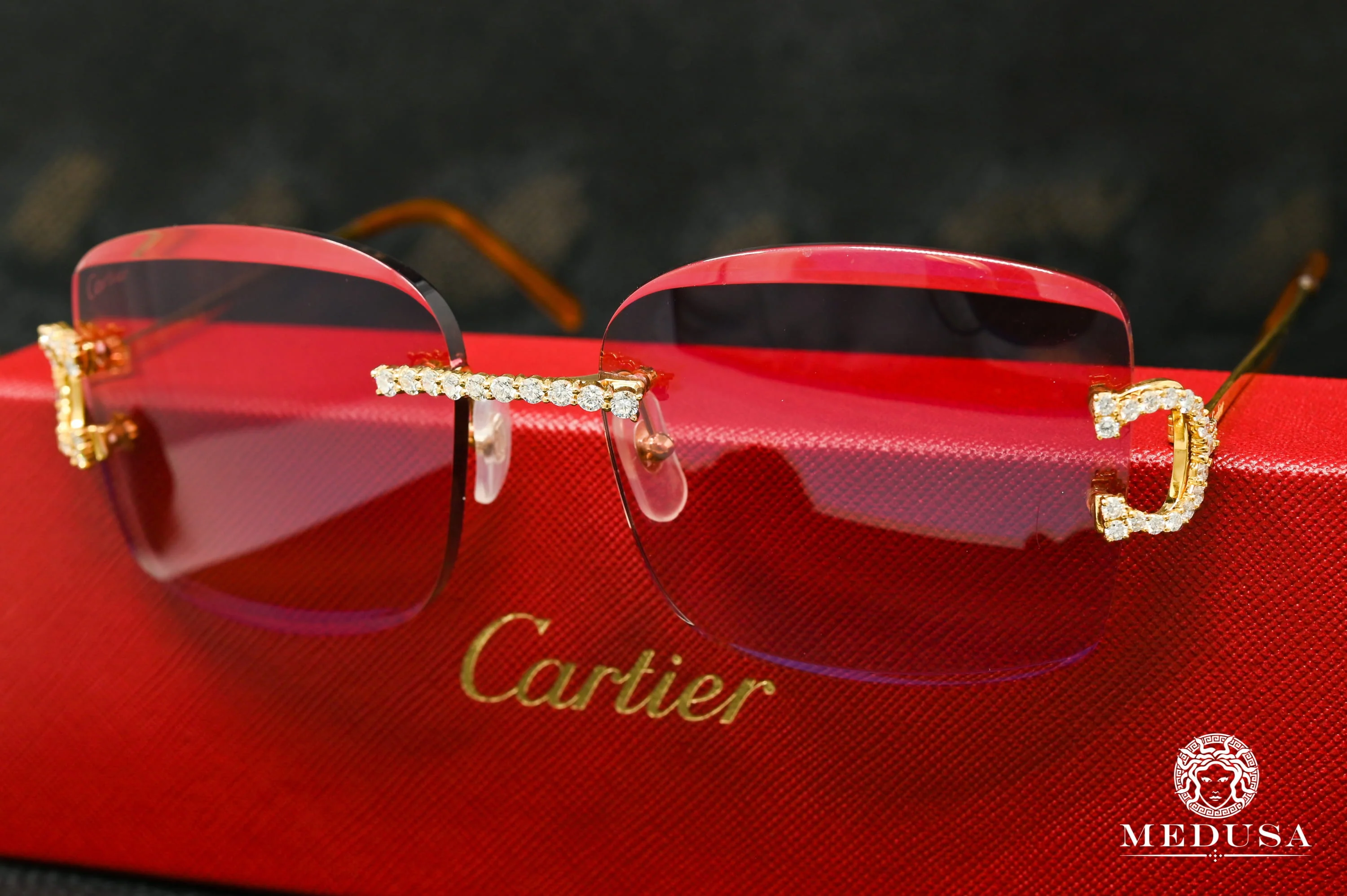 Cartier C | Gold & Red
