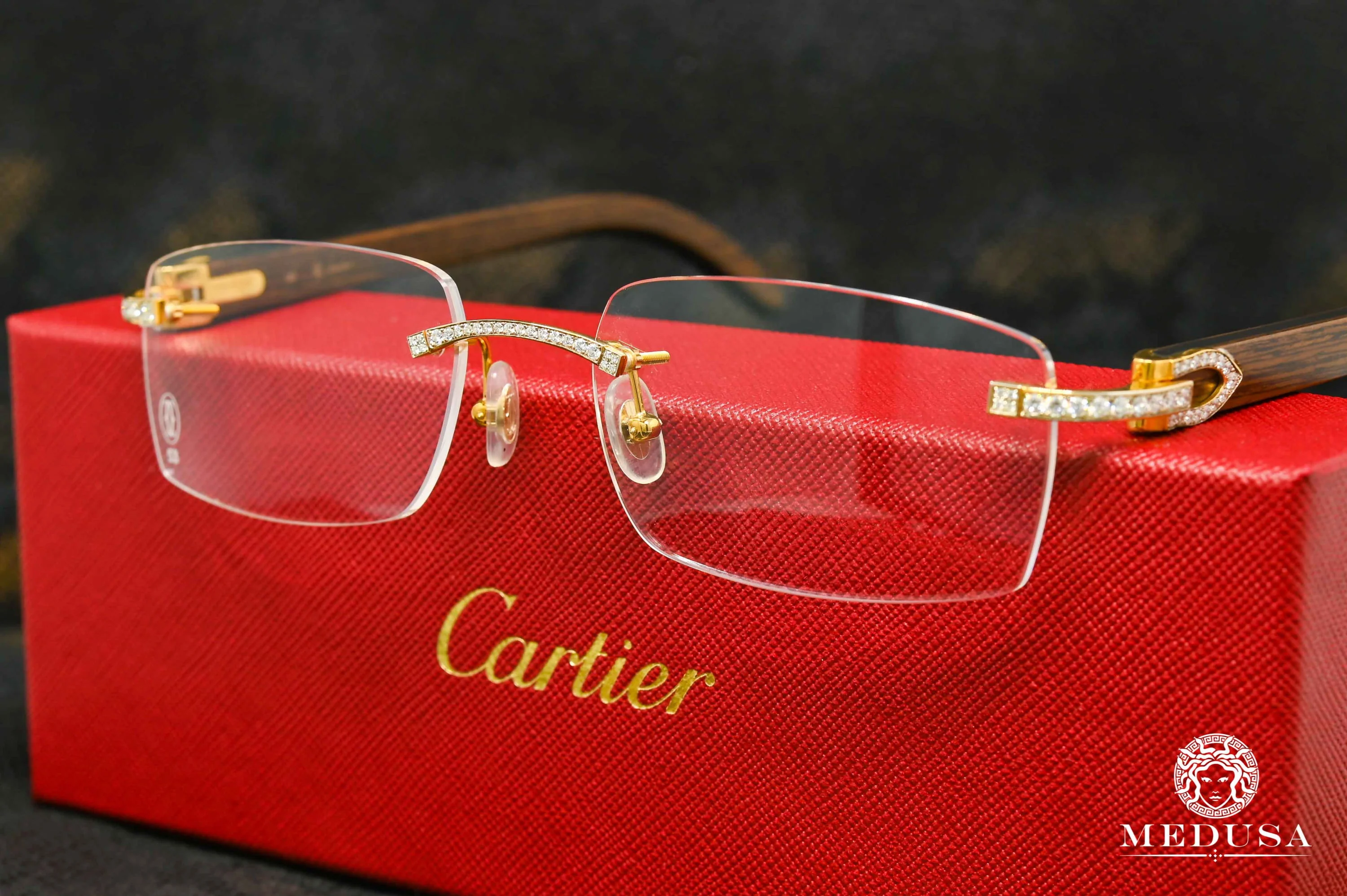 Cartier Signature C | Gold & Wood