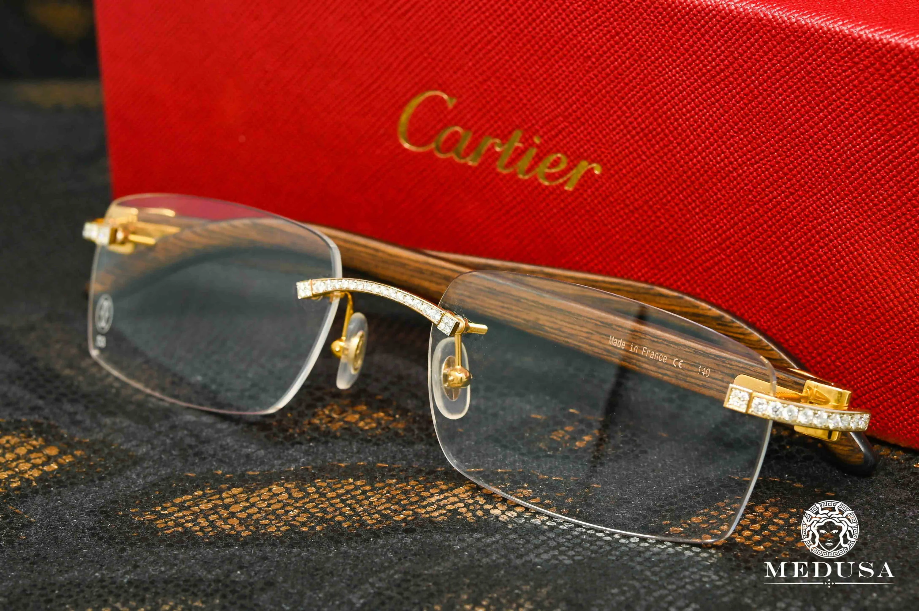 Cartier Signature C | Gold & Wood - Image 5