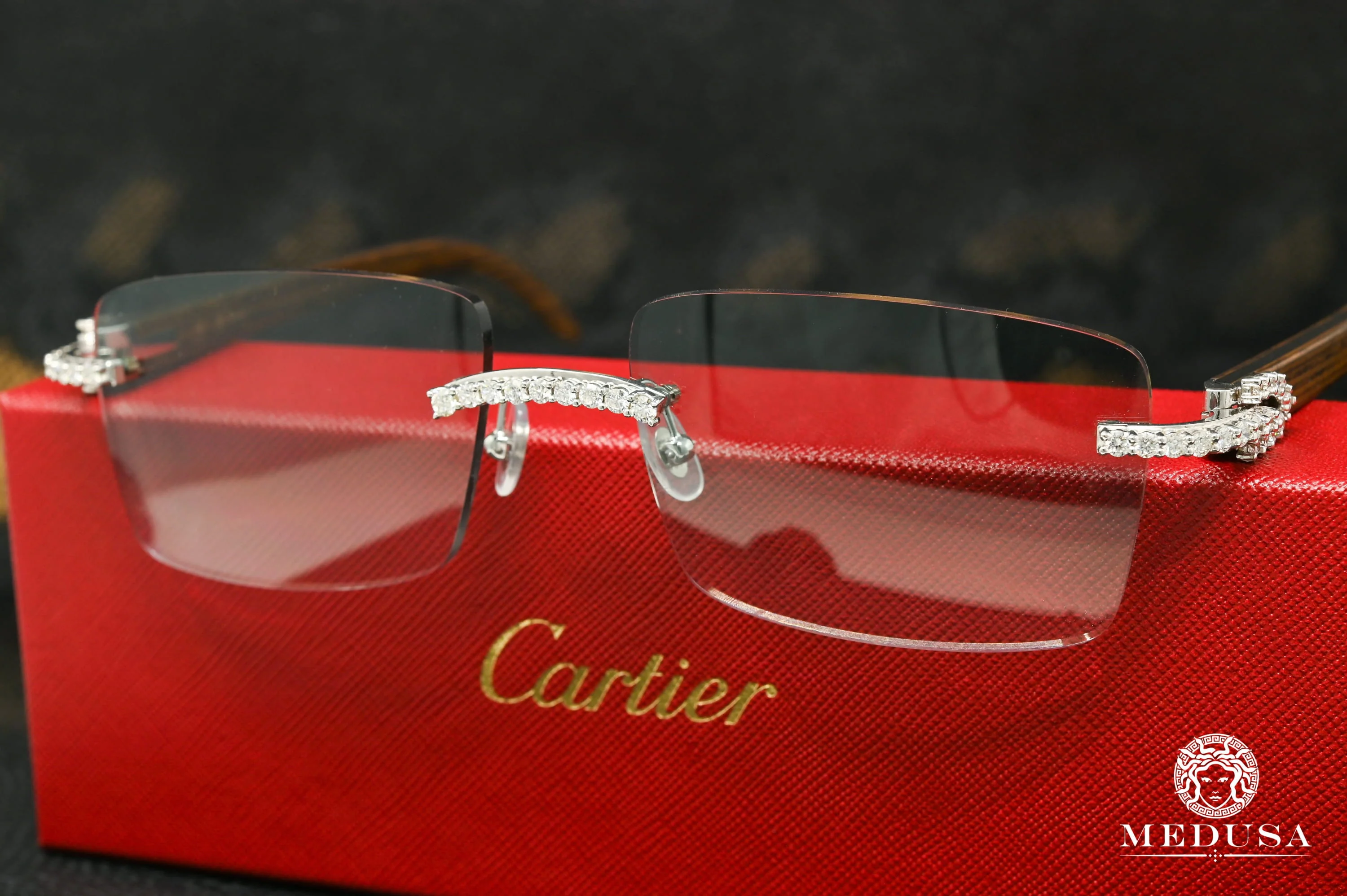 Cartier Signature C | Silver & Wood Big Rock