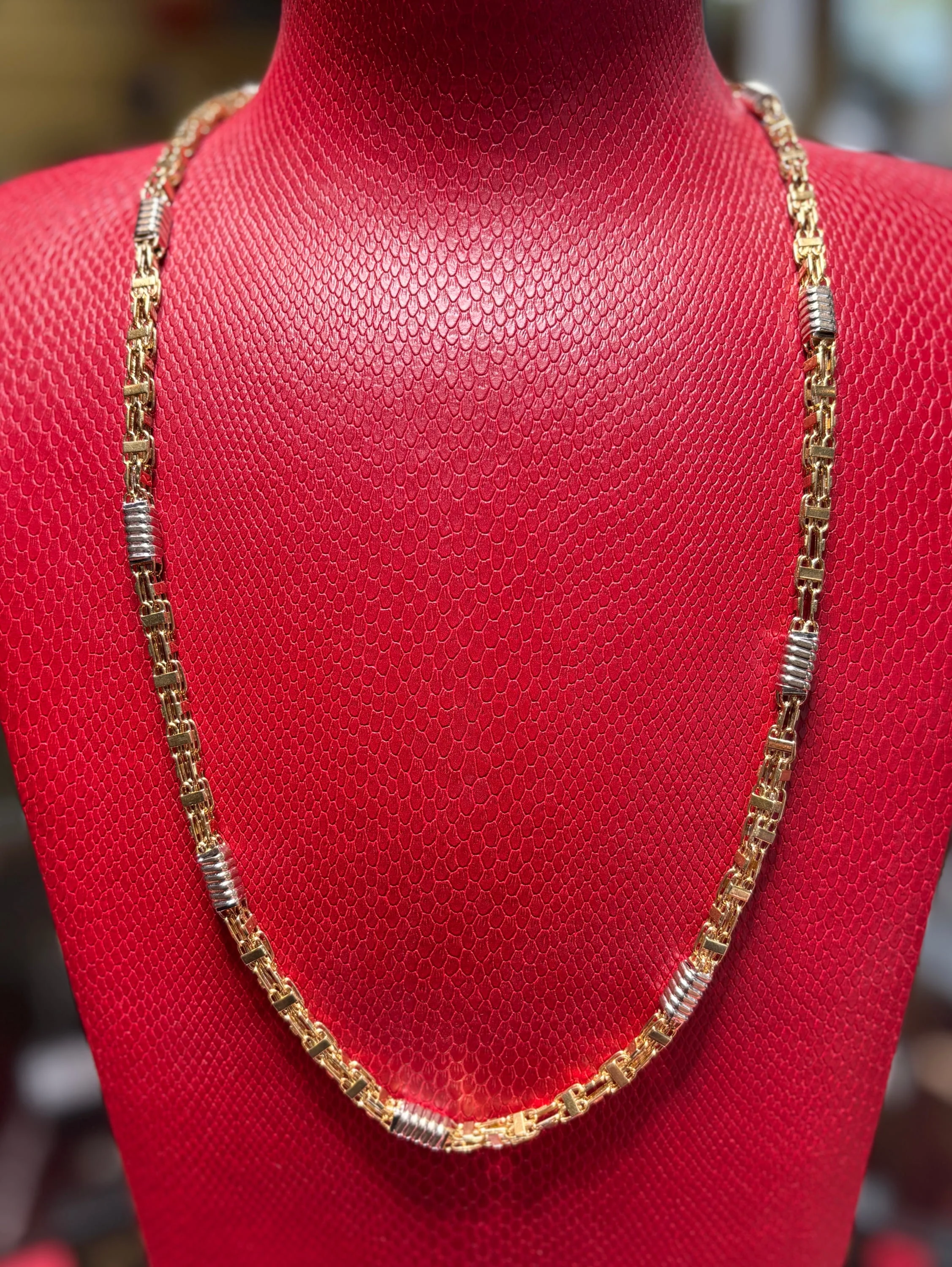 7mm Fancy Barrel Link Chain - Image 3