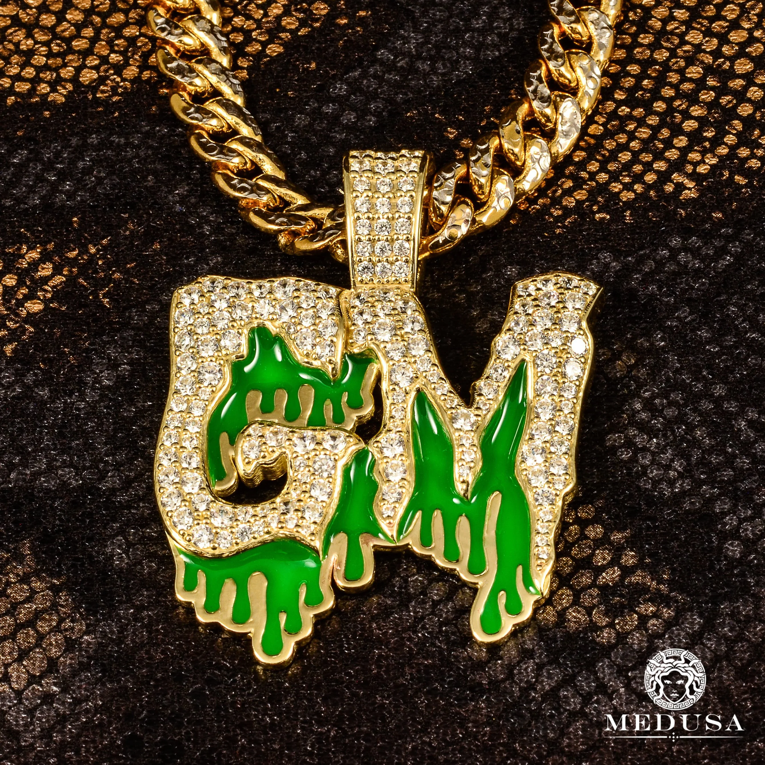 Colored 2 Letter Drip Pendant - Image 2