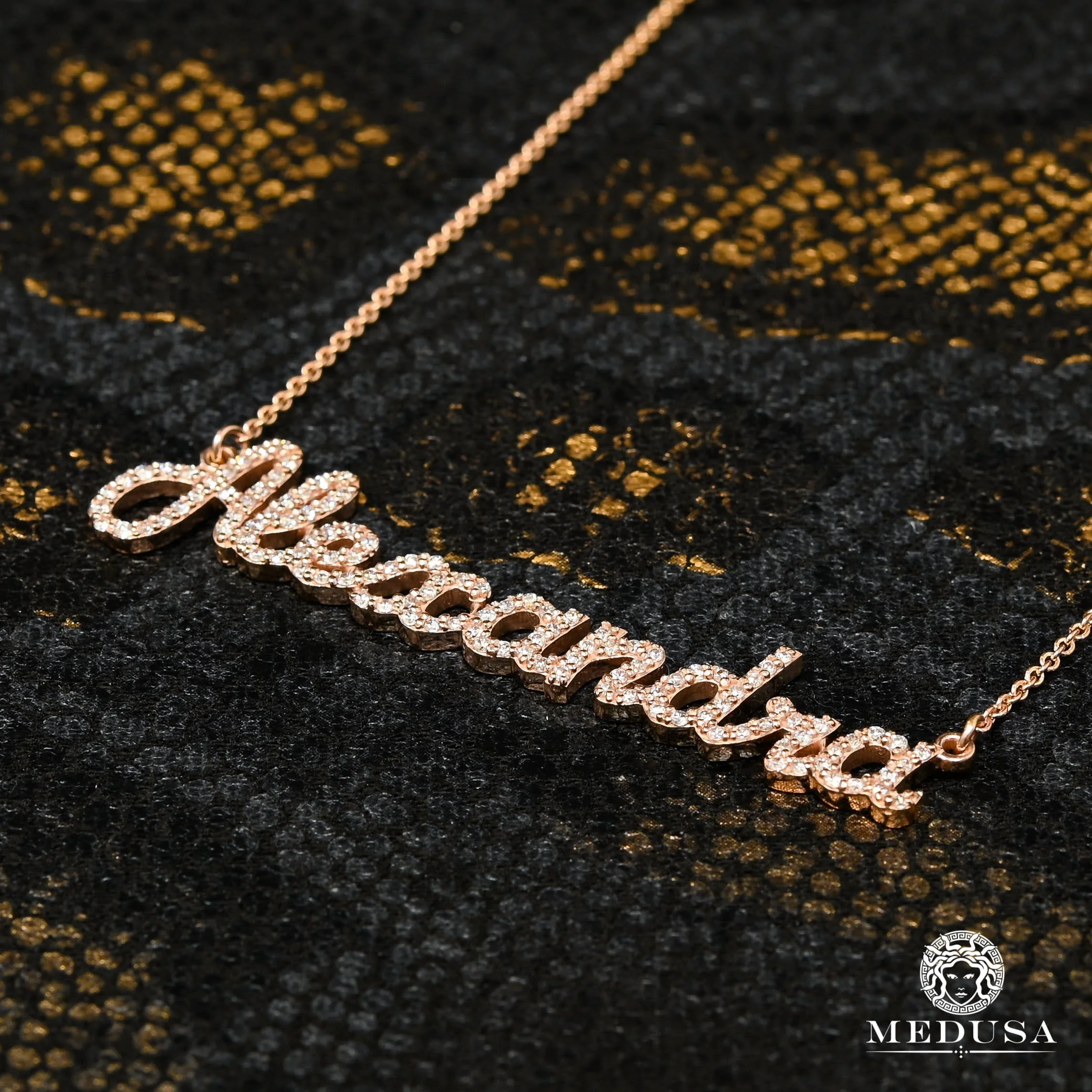 Custom Diamond Name Necklace - Image 2