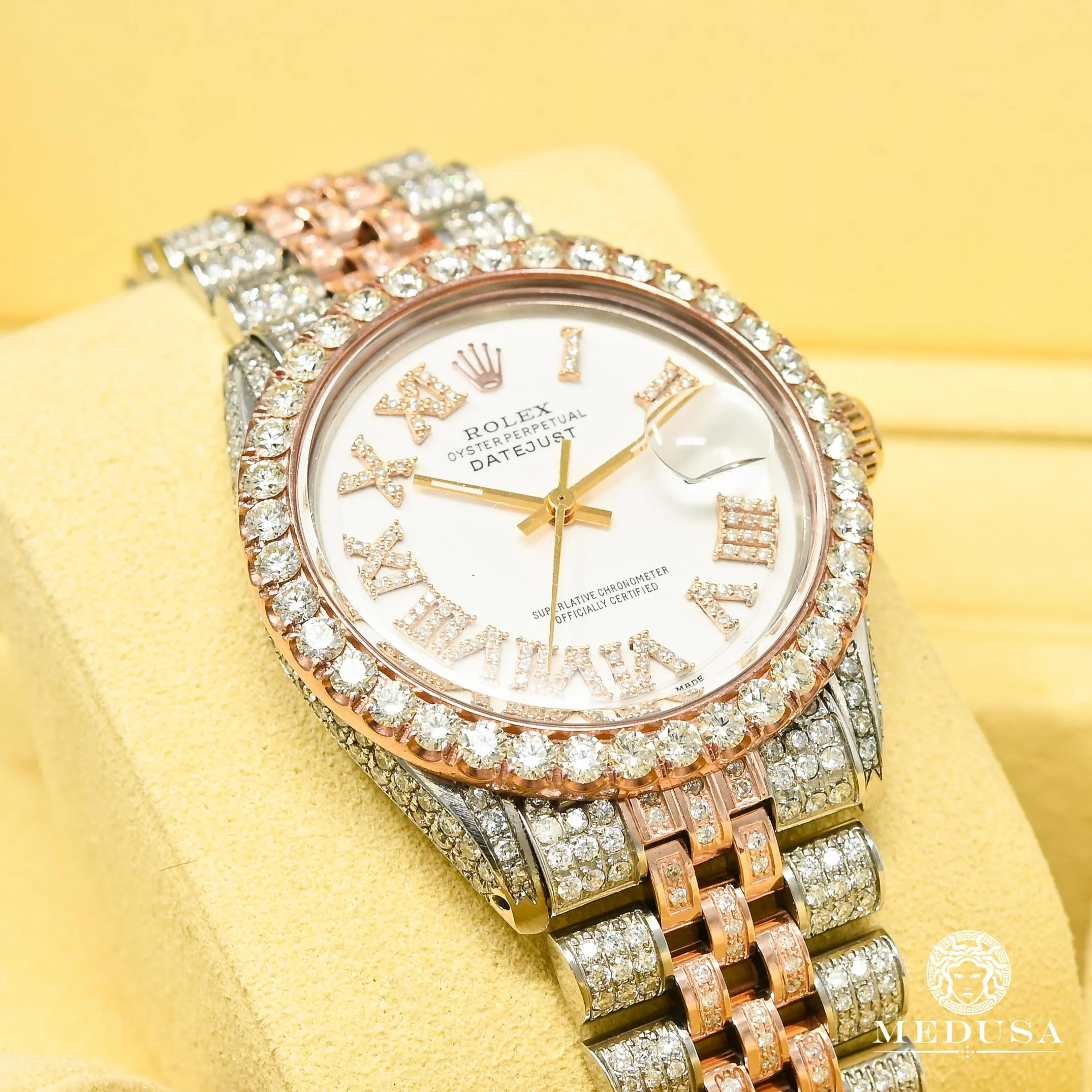 Datejust 36mm - Two-Tone Rose Full Iced - Image 3