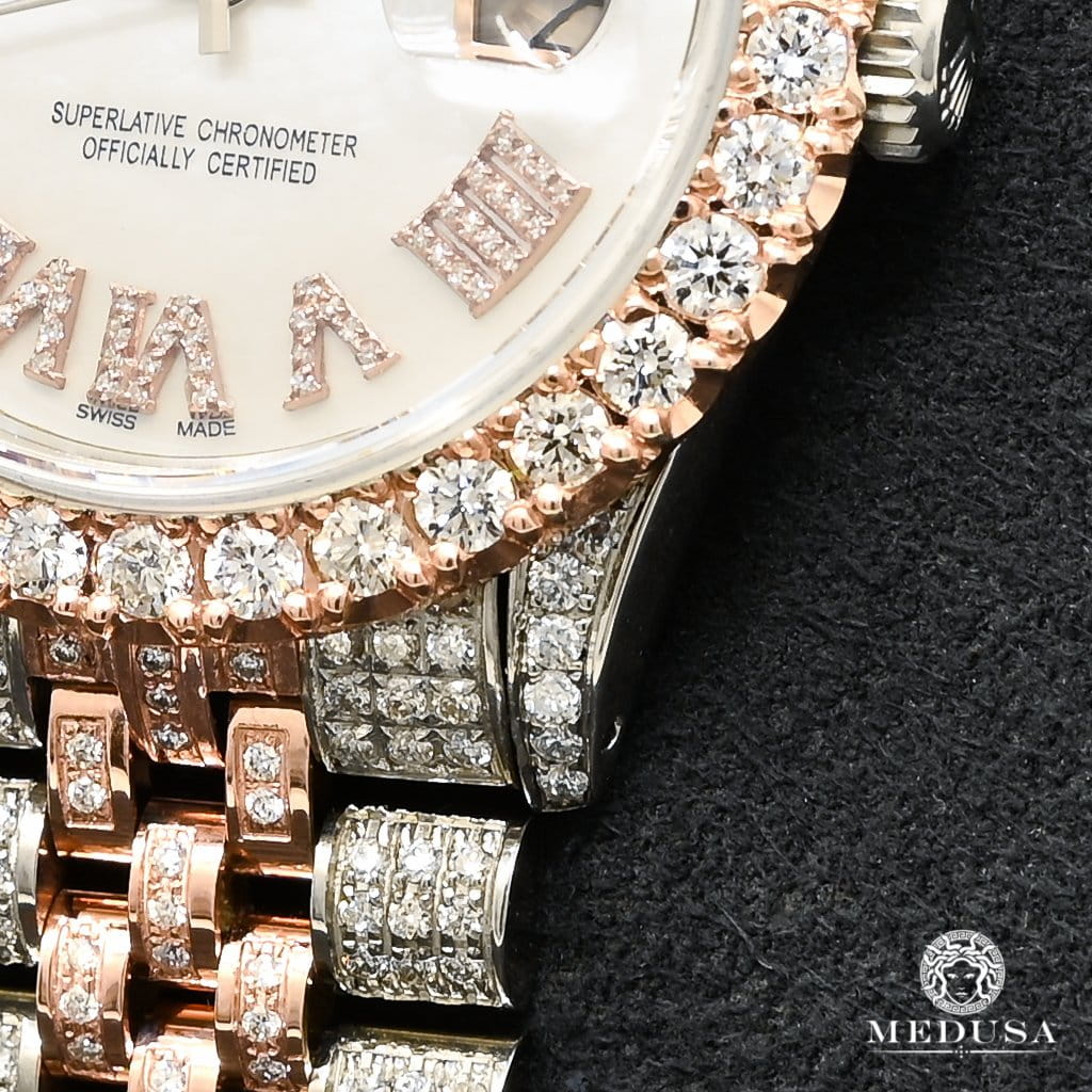 Datejust 36mm - Rose 2 Tone Iced Out - Image 2