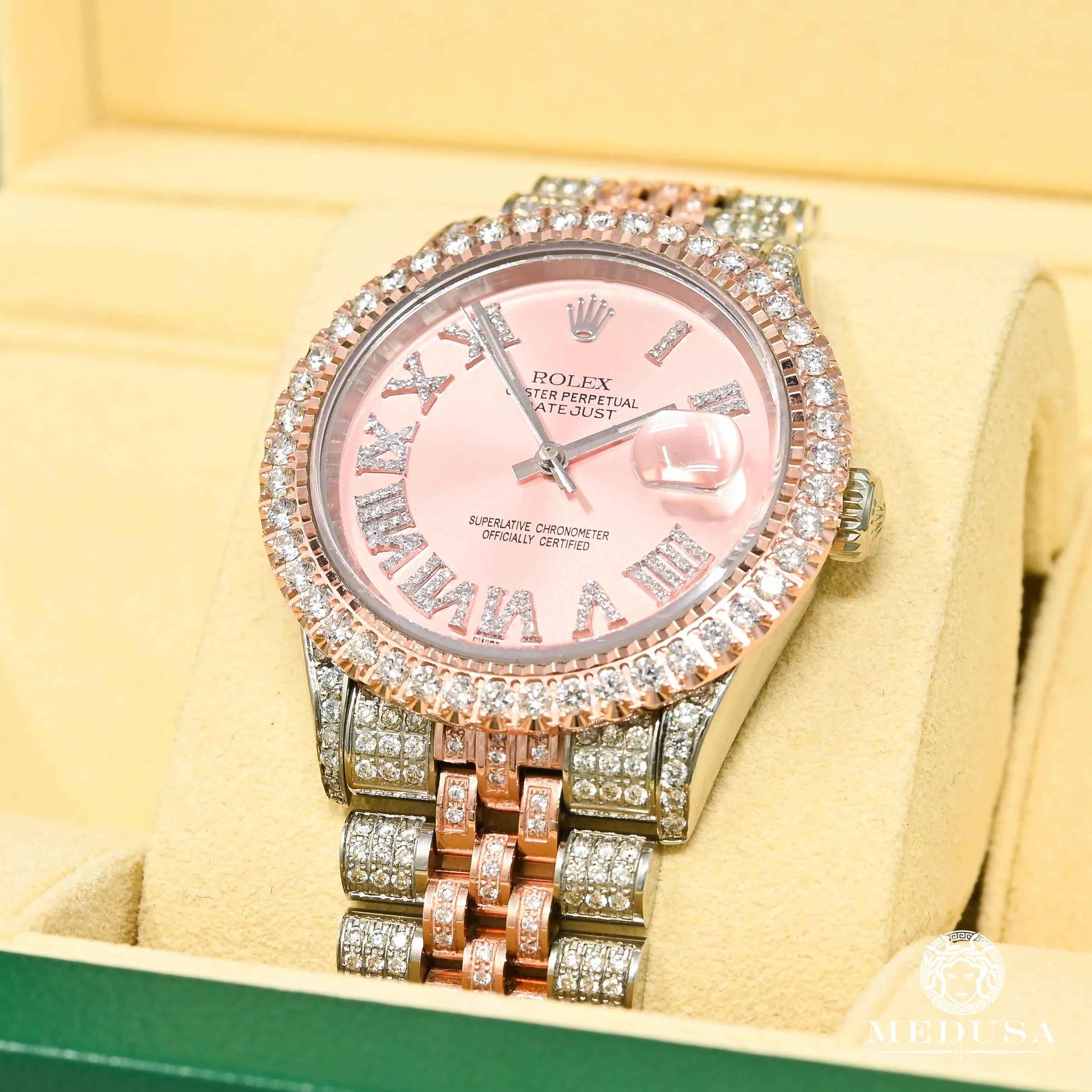 Datejust 36mm - Rose Dial Iced Out - Image 2