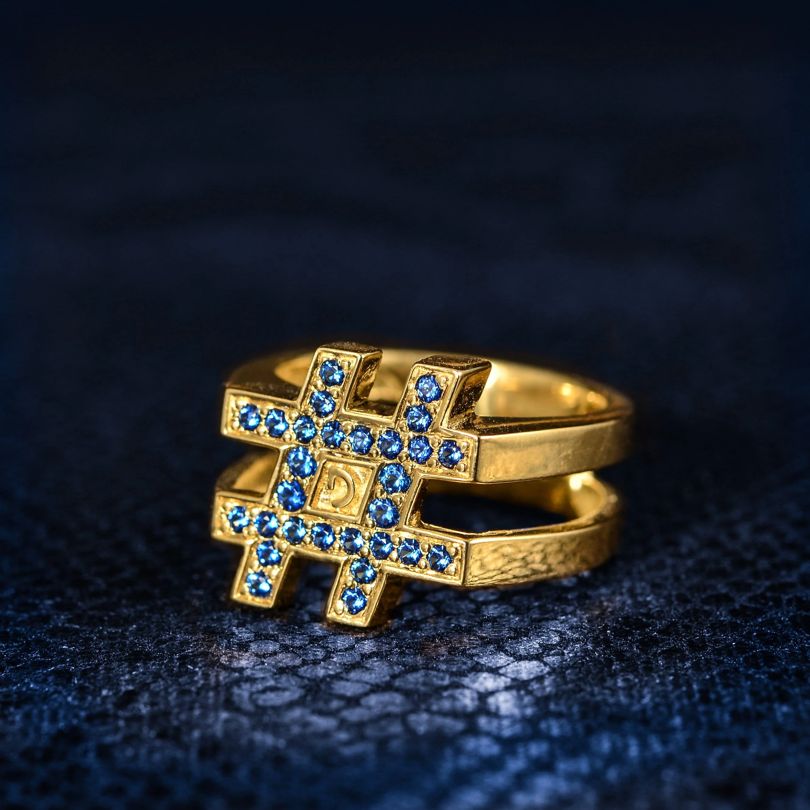 Hashtag Letter Ring 