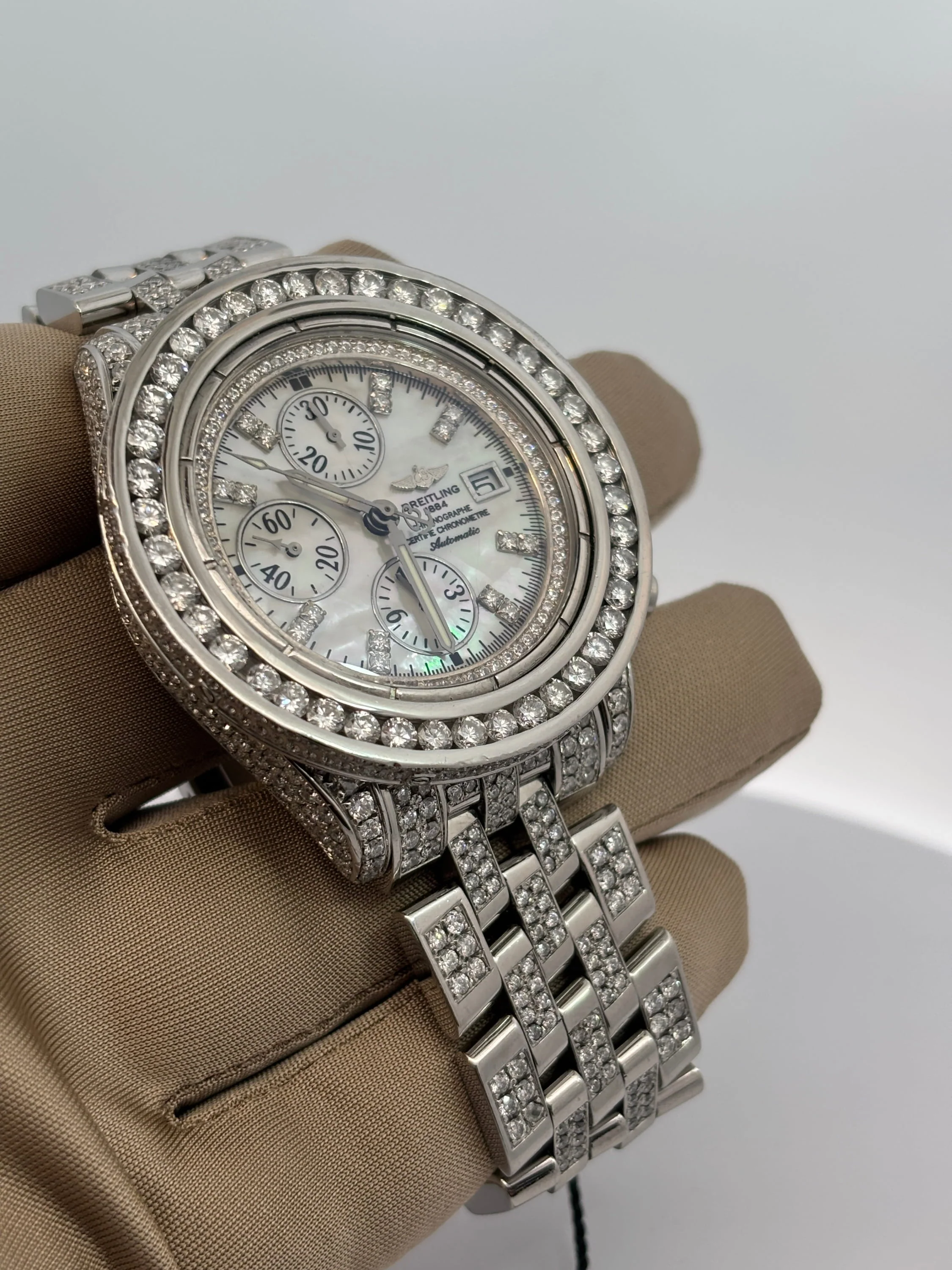 Montre Breitling Chronomat Evolution Iced Out - Image 2