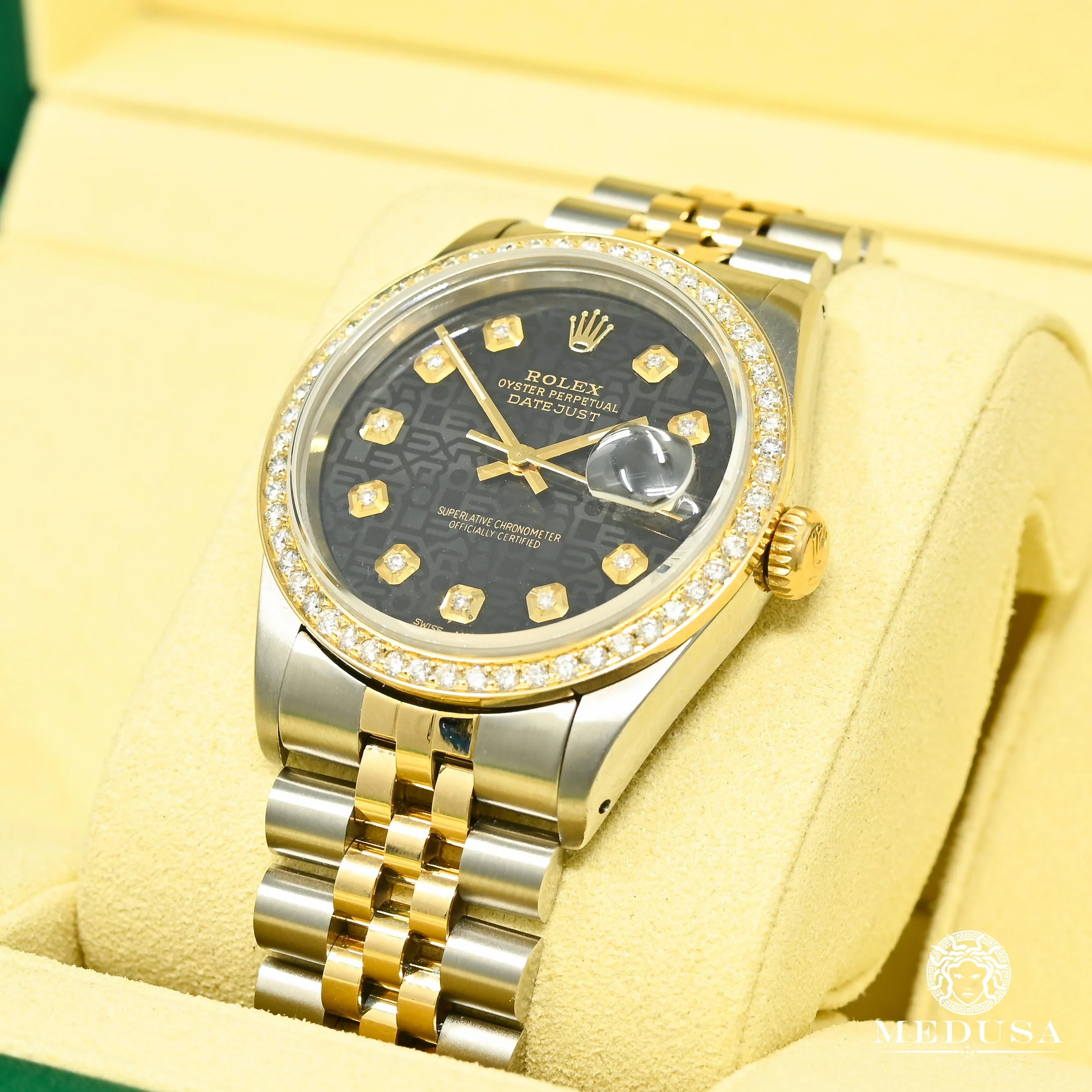 Rolex Datejust 36mm - Black Jubilee 1.00CT - Image 2