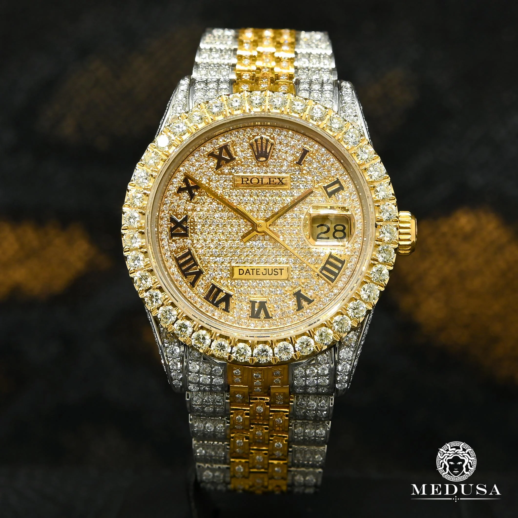 Rolex Datejust 36mm - Fully Iced Two-Tone - Image 2