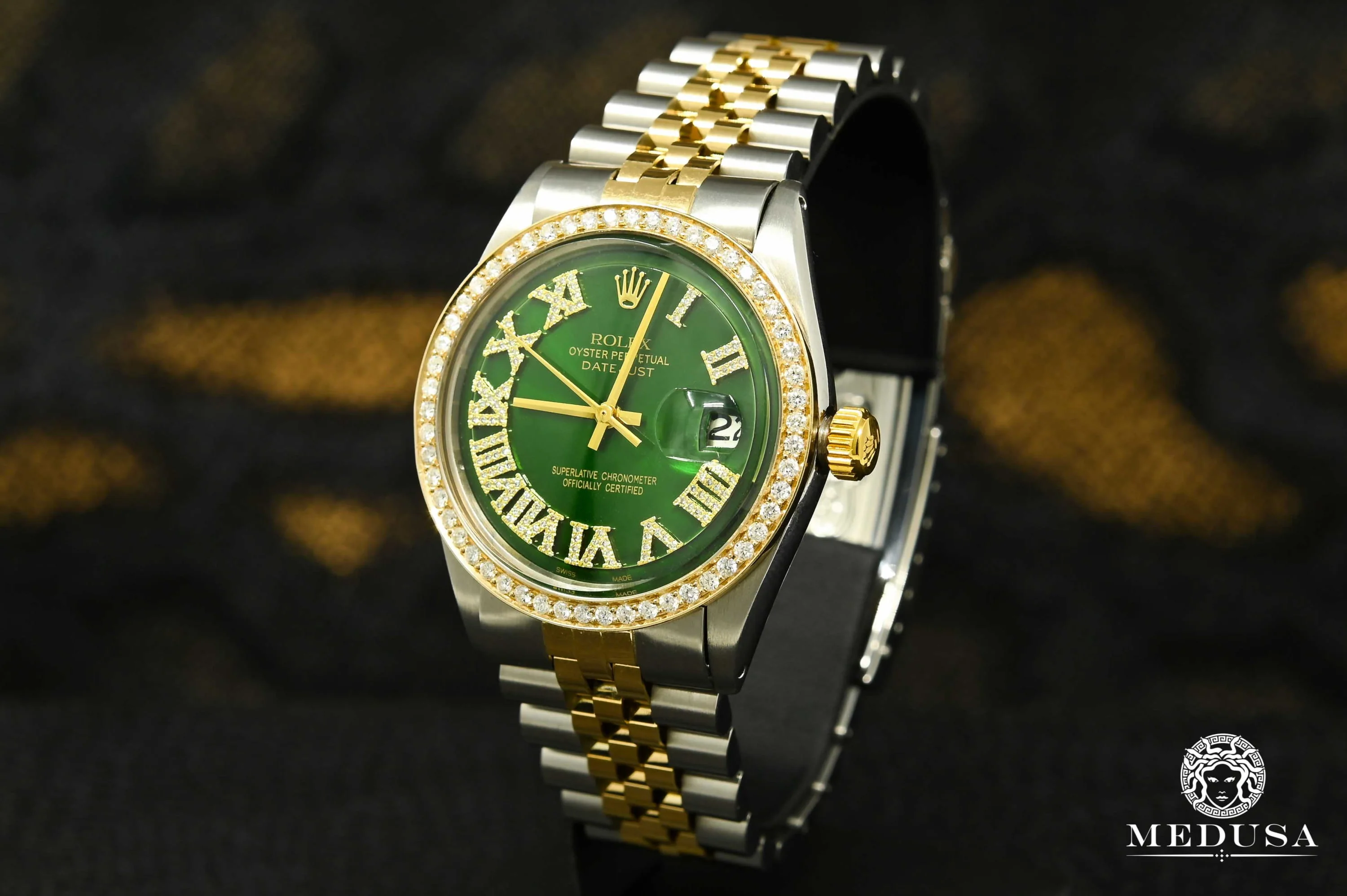 Rolex Datejust 36mm - Green Vintage - Image 2