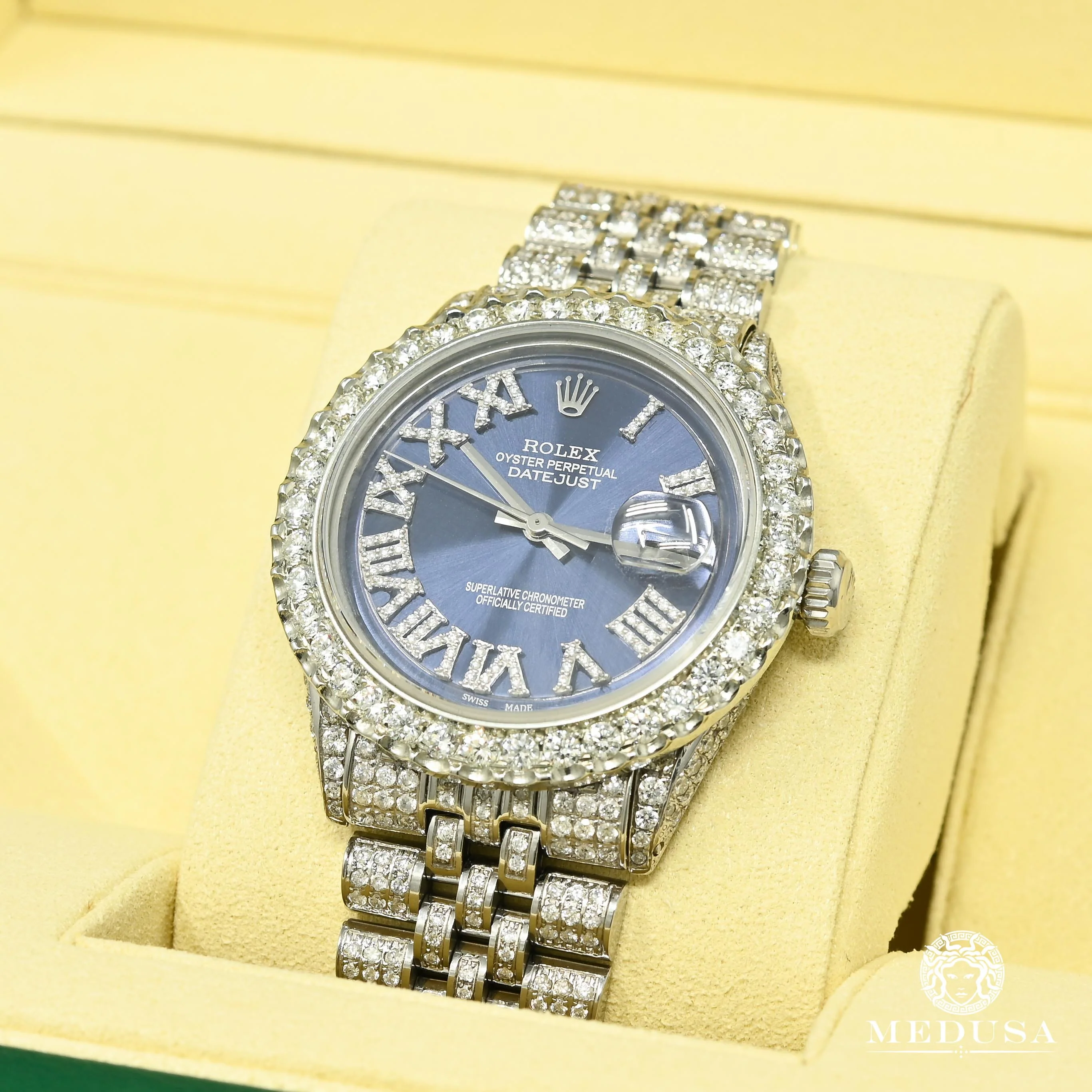 Rolex Datejust 36mm - Navy Iced Out - Image 2