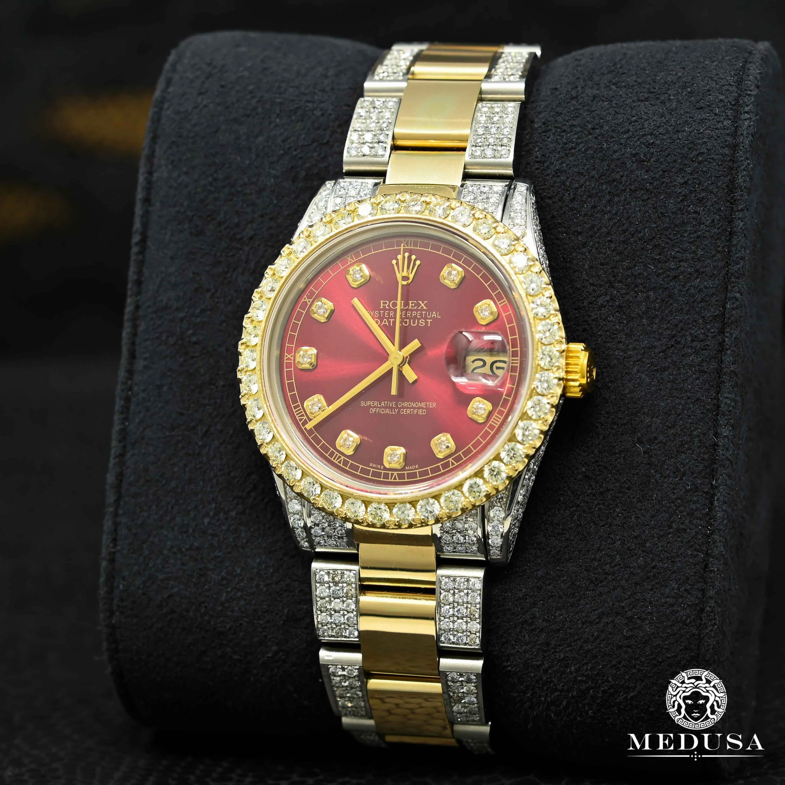 Rolex Datejust 36mm - Oyster Iced Red - Image 2