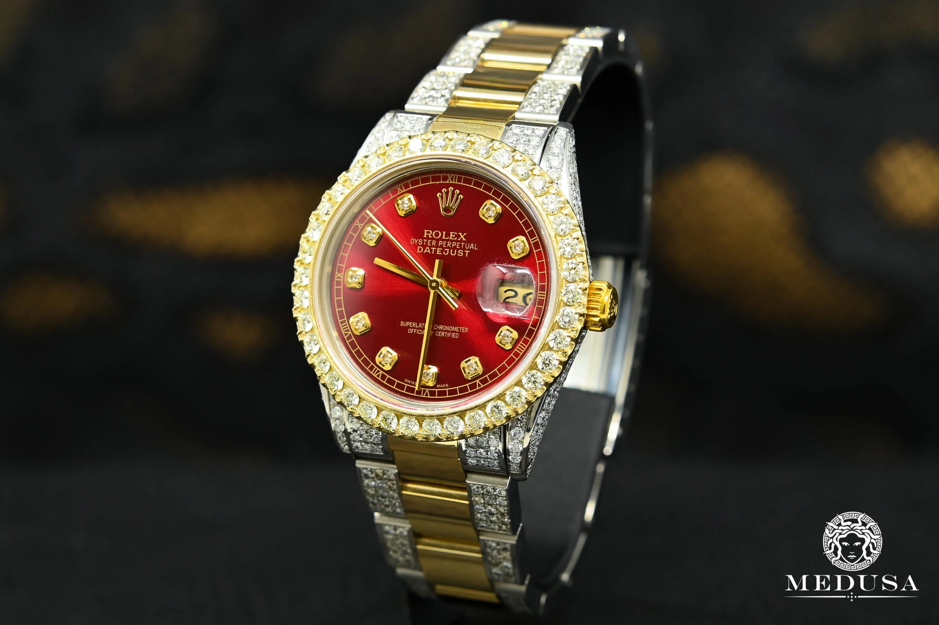 Rolex Datejust 36mm - Oyster Iced Red - Image 6