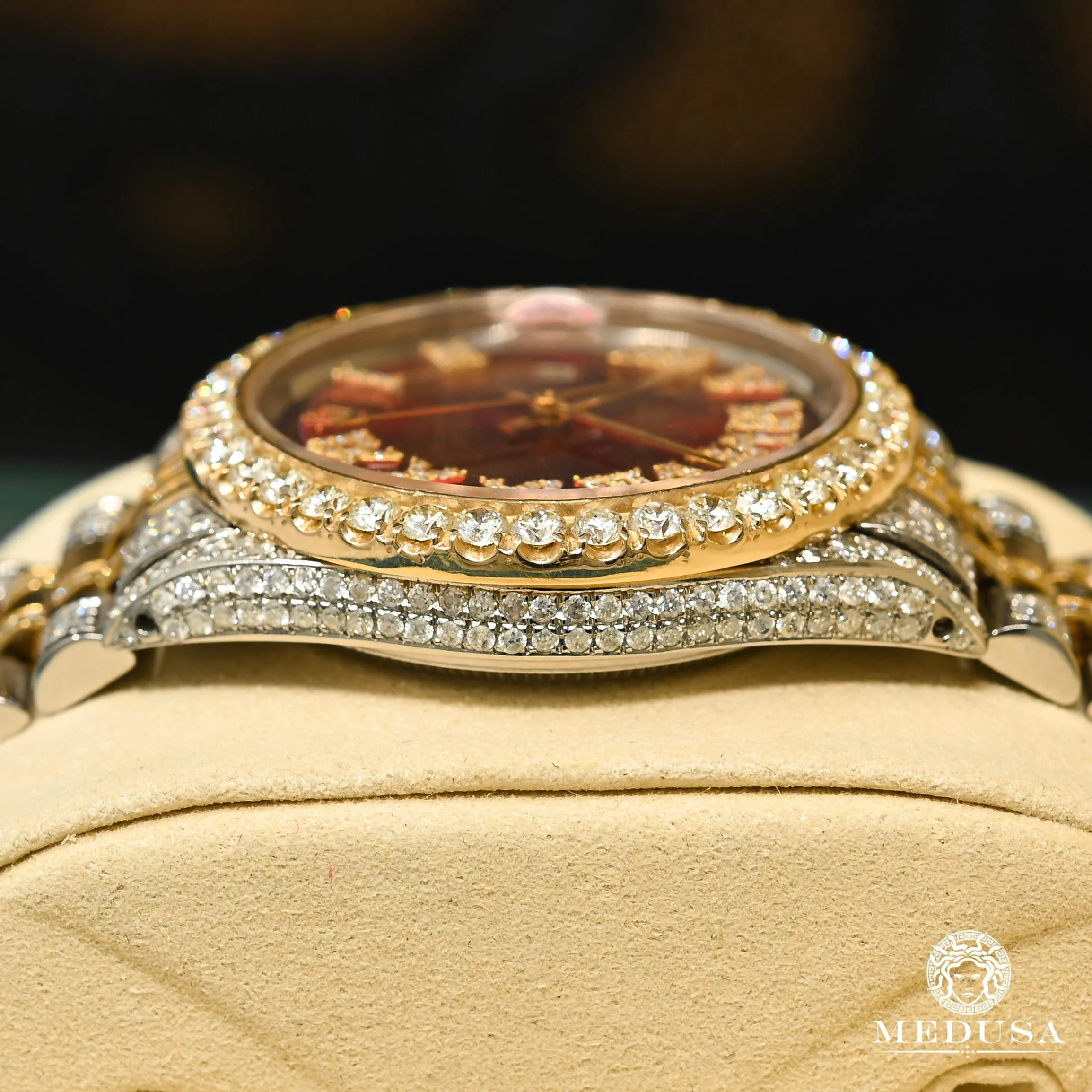 Rolex Datejust 36mm - Red Iced Out XL - Image 5