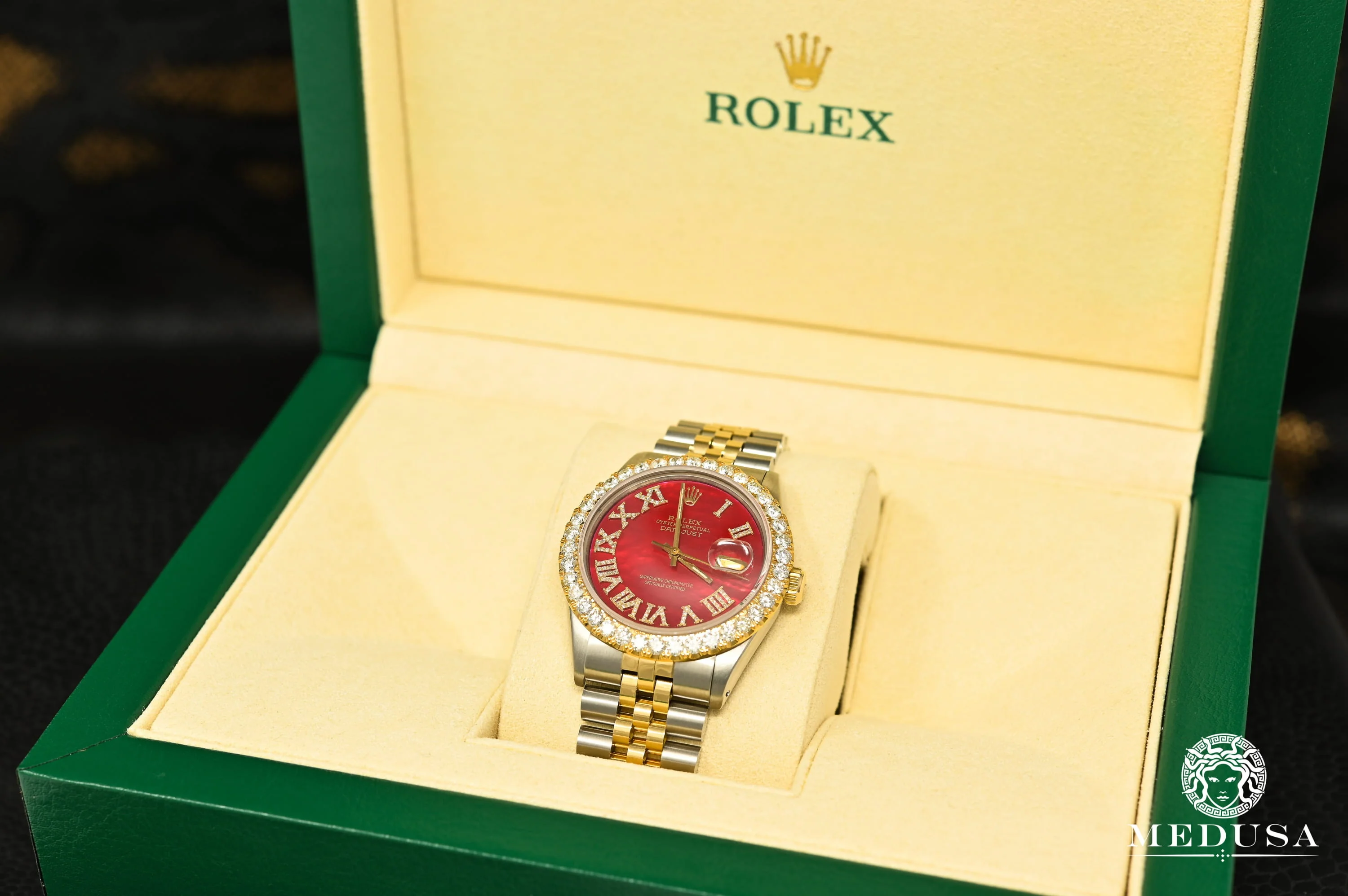 Rolex Datejust 36mm - Red ''Mother of Pearl'' - Image 3