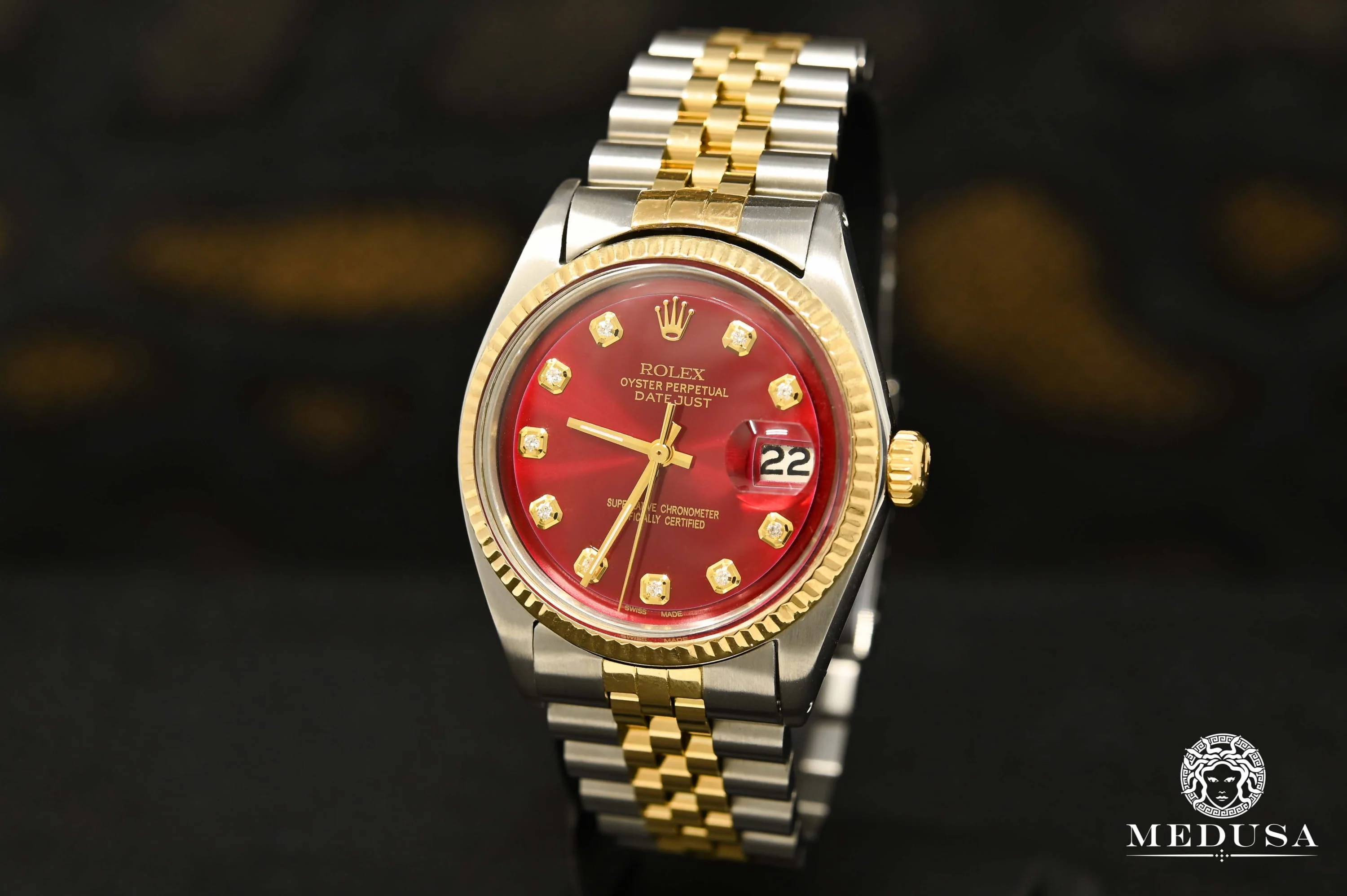 Rolex Datejust 36mm - Red Vintage - Image 3