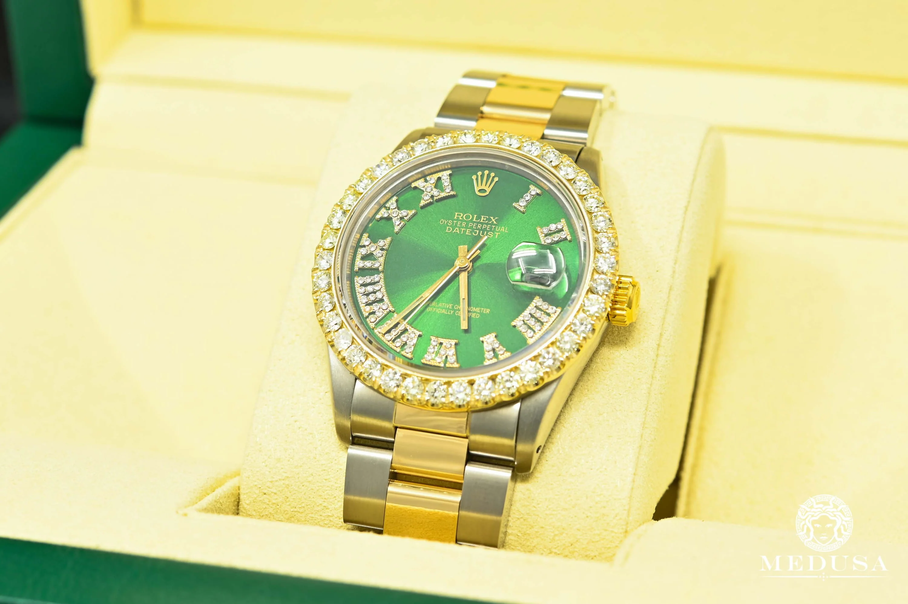 Rolex Datejust 36mm - Oyster Roman Green - Image 5