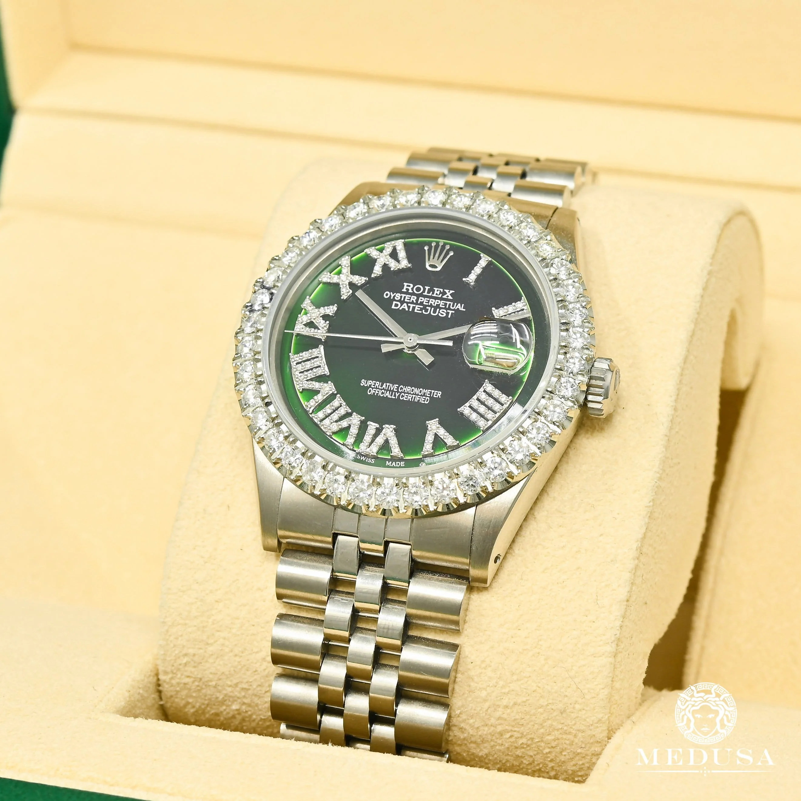 Rolex Datejust 36mm - Stainless Green Roman - Image 3