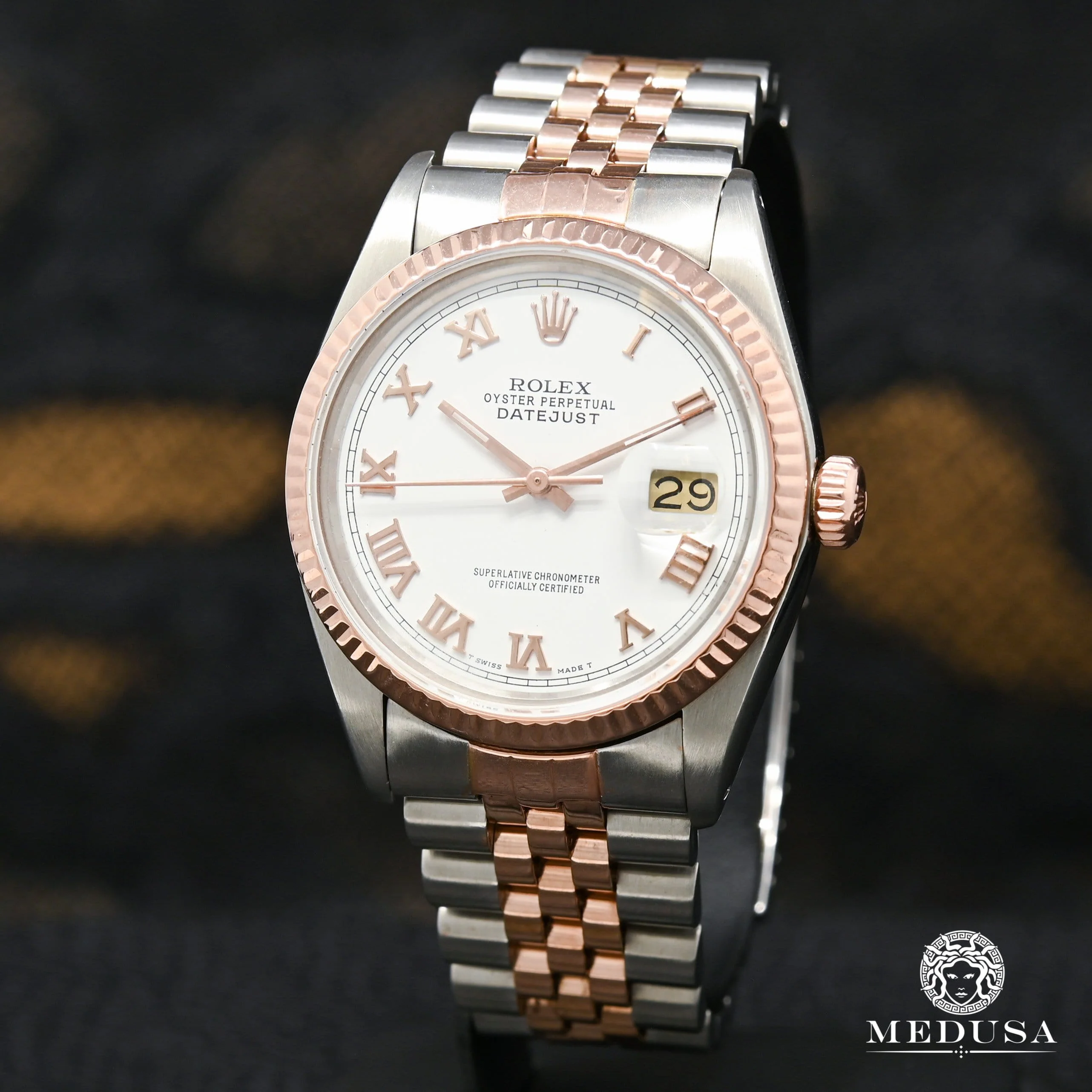 Rolex Datejust 36mm - White Everose 