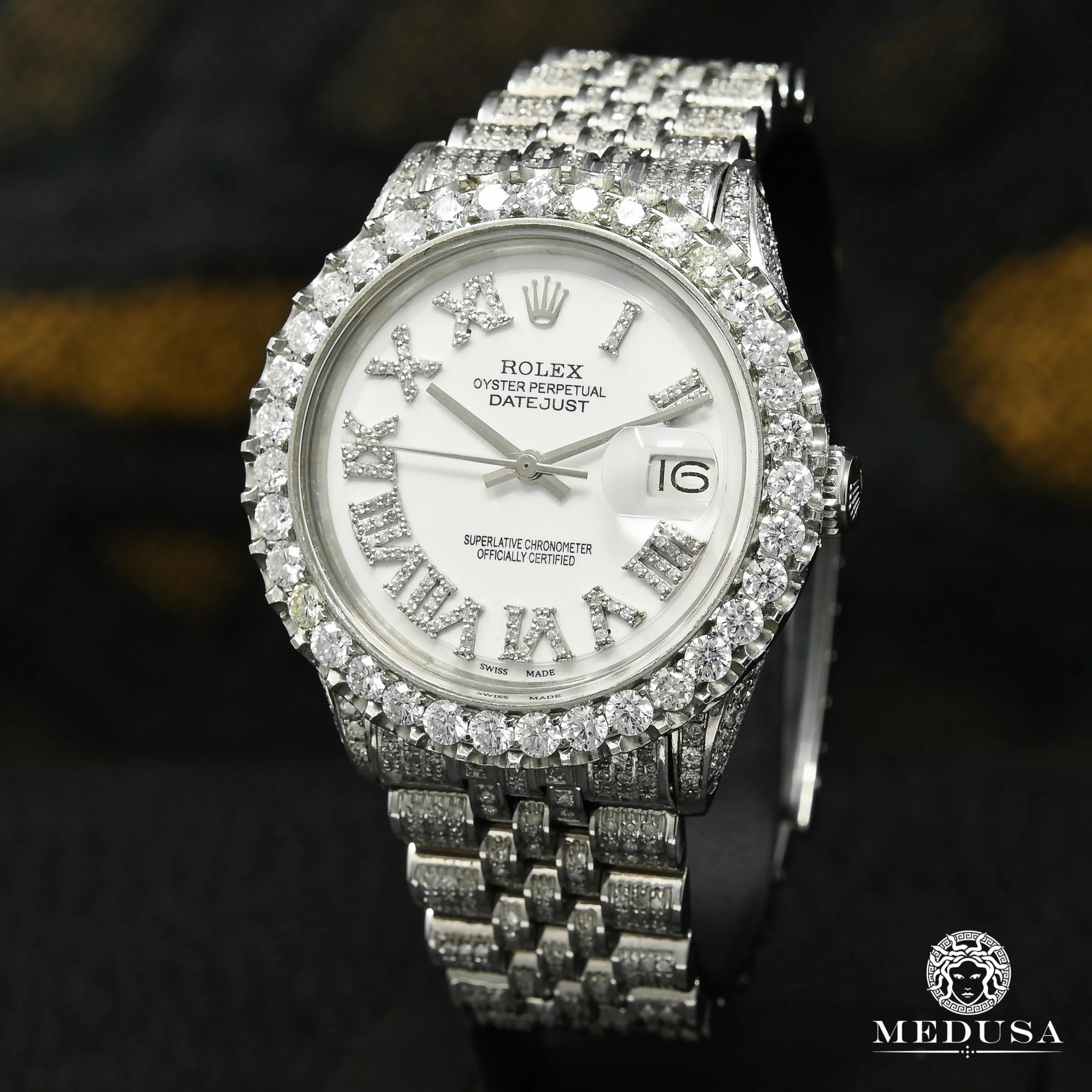 Rolex Datejust 36mm - White Iced Out